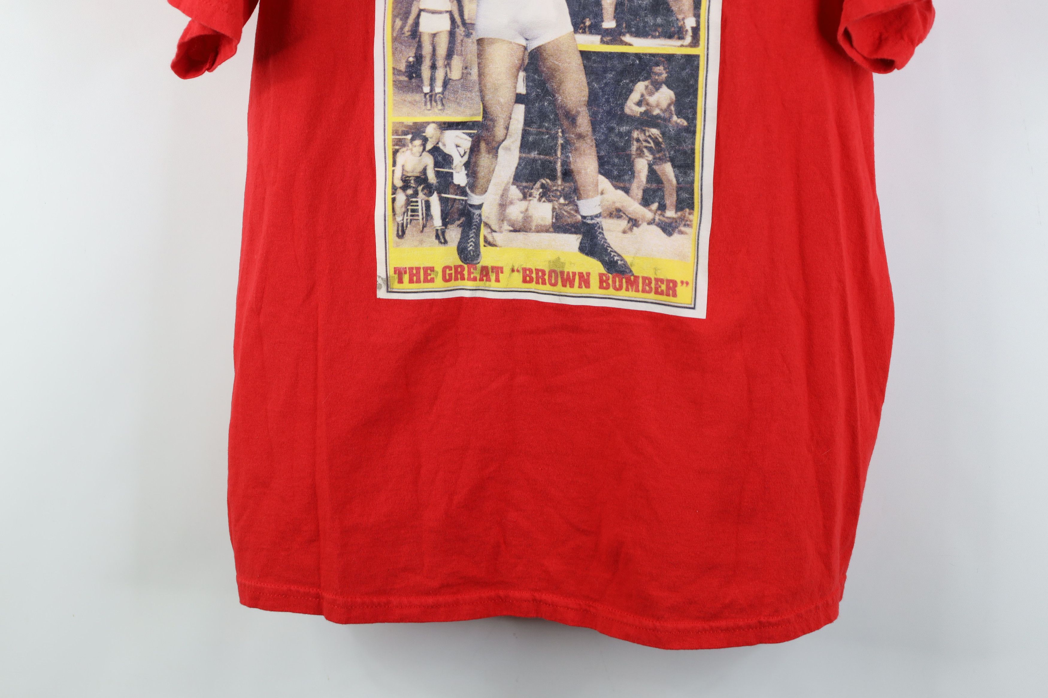 Vintage Vintage 90s Y2K Joe Louis The Great Brown Bomber T-Shirt Size US XXL / EU 58 / 5 - 3 Thumbnail