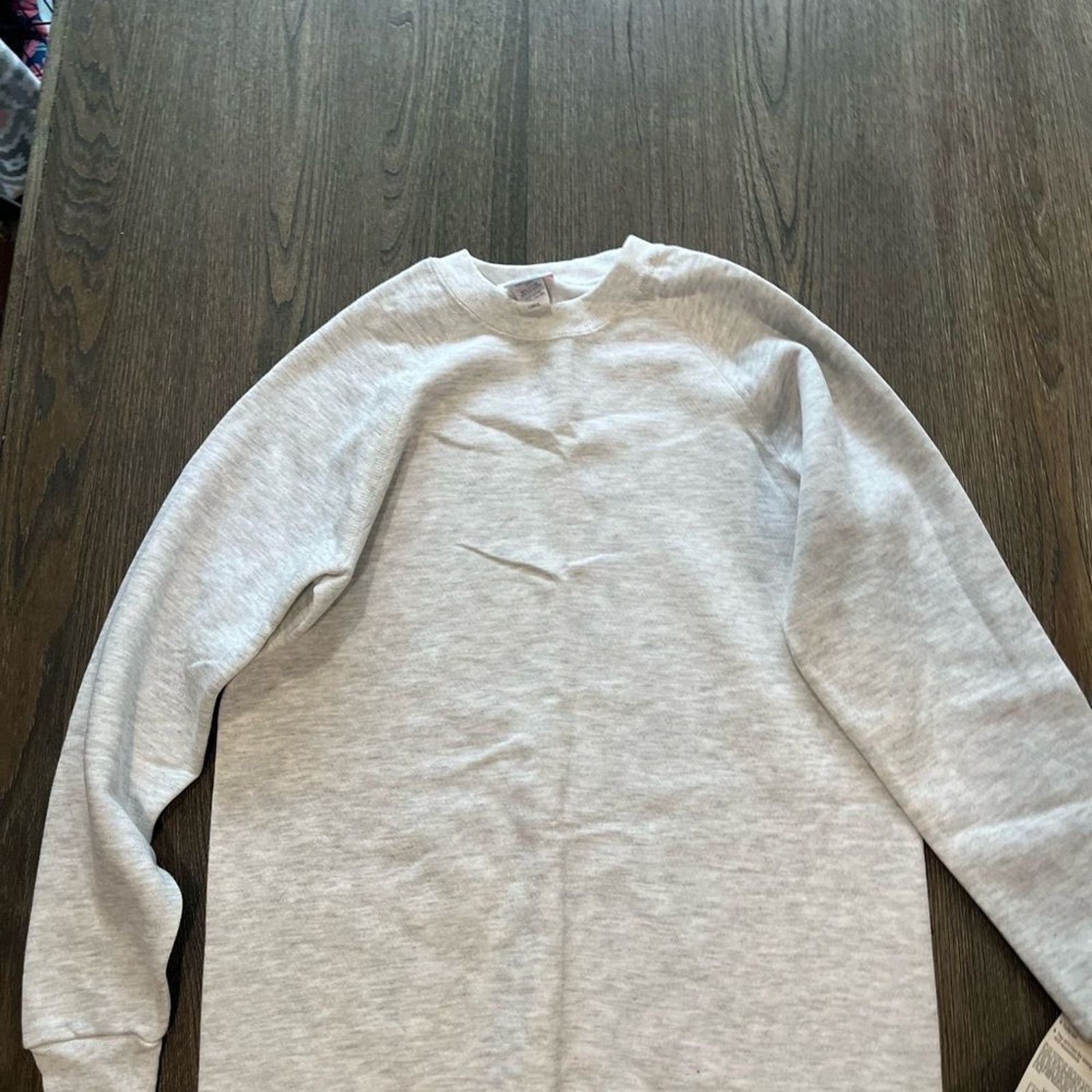 Wrangler NWT Vintage Lady Wrangler Sweats Light Gray Sweatshirt Siz L Size L / US 10 / IT 46 - 2 Thumbnail