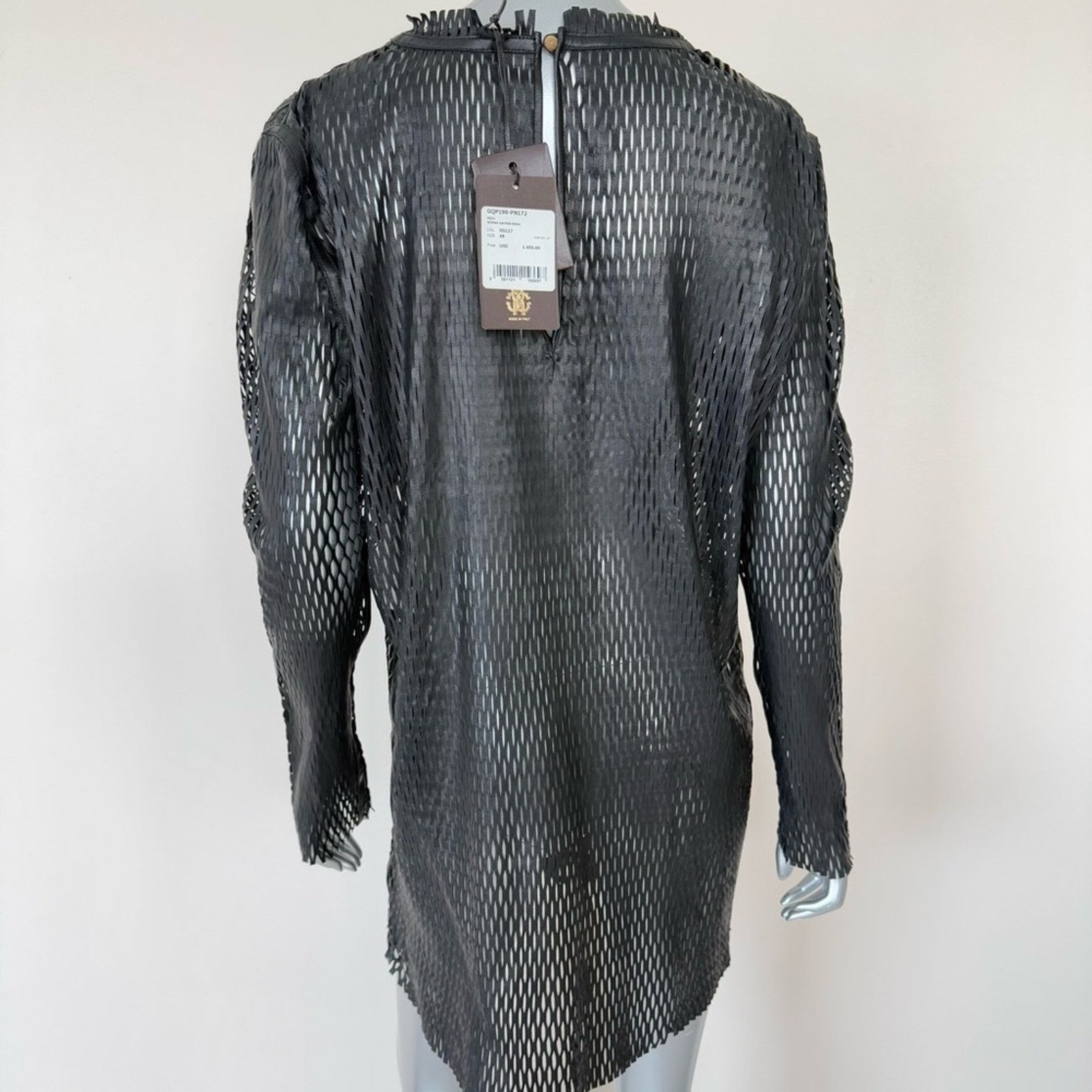 Roberto Cavalli NWT!!! Roberto Cavalli women leather dress size 48IT 1650$!! Size XL / US 12-14 / IT 48-50 - 4 Thumbnail