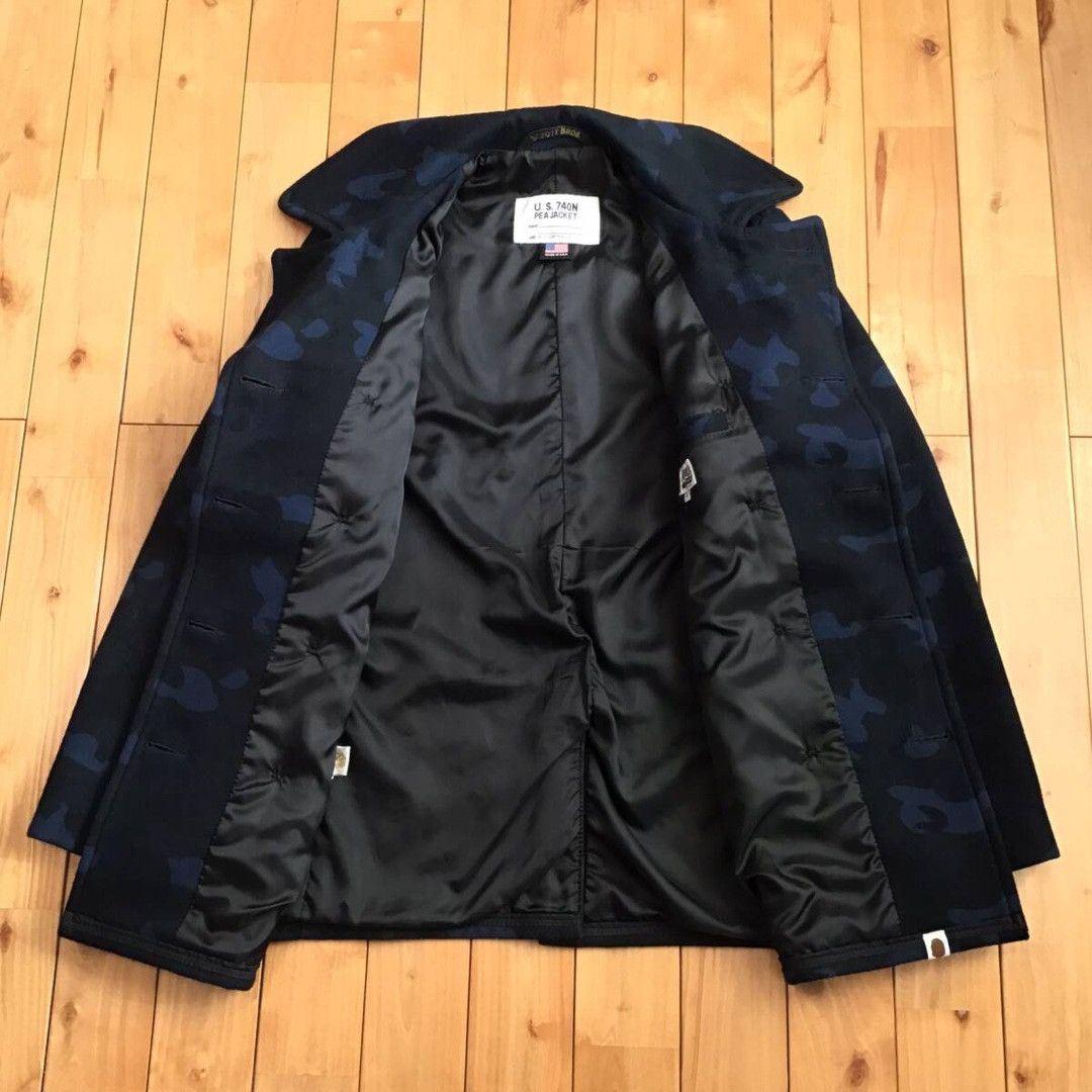 Bape × Schott 2012 SCHOTT × BAPE camo Melton wool peacoat a bathing ape Size US XL / EU 56 / 4 - 5 Thumbnail