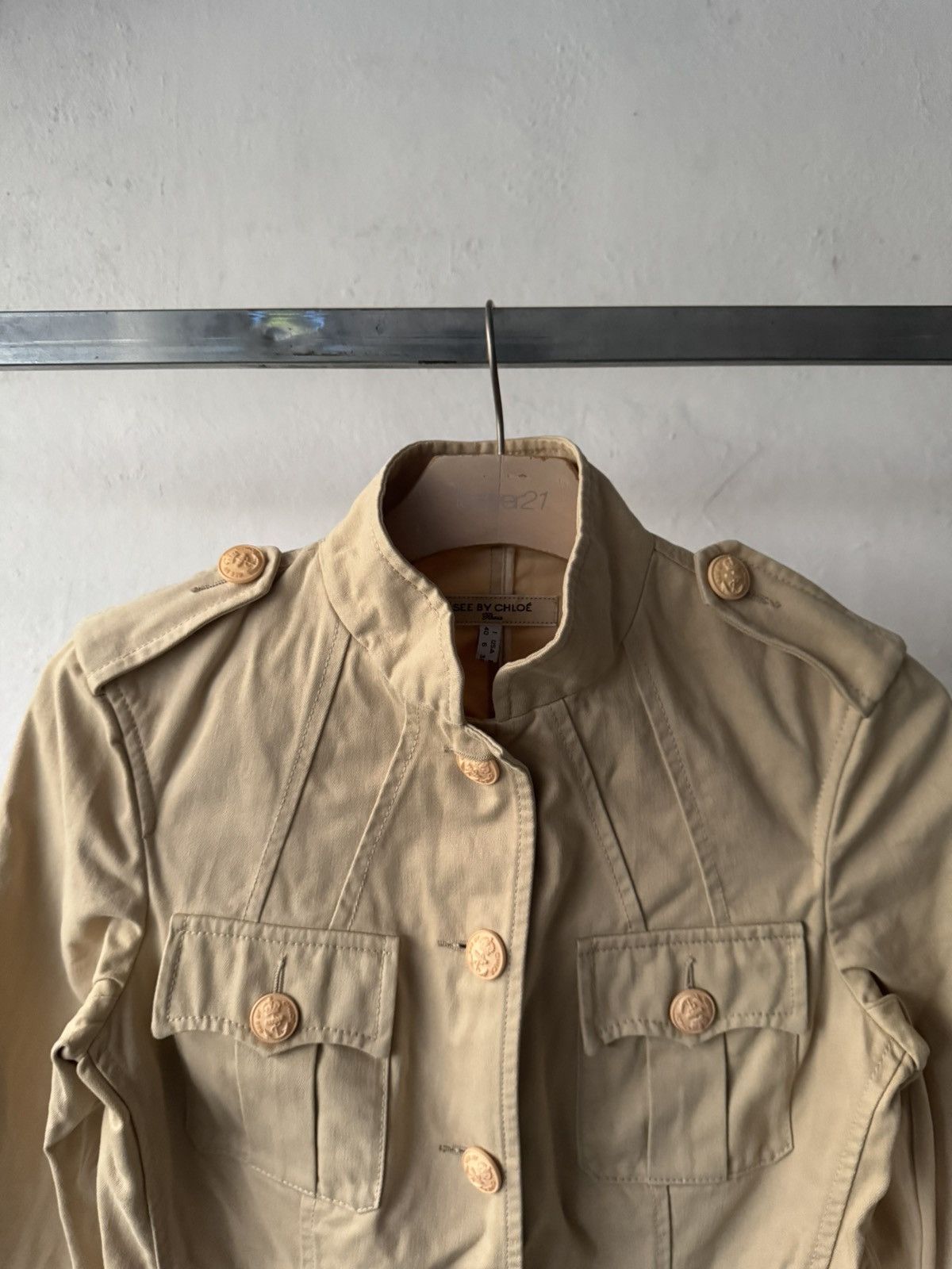 Chloe See by chloé - Military western style multi pocket jacket Size M / US 6-8 / IT 42-44 - 4 Thumbnail