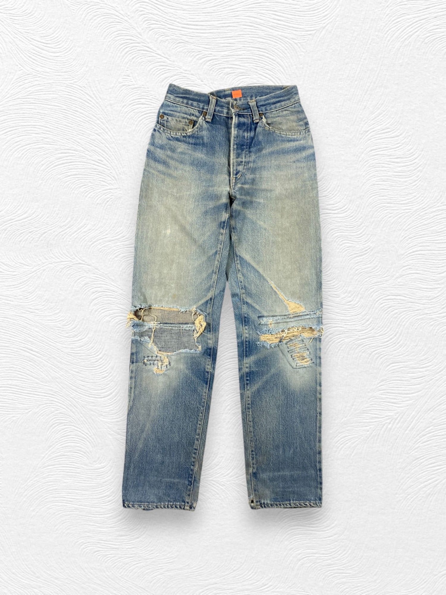 Japanese Brand Redline Distressed Vintage HR Market 24x30.5 Denim-JN3956 Size US 26 / EU 42 - 1 Thumbnail