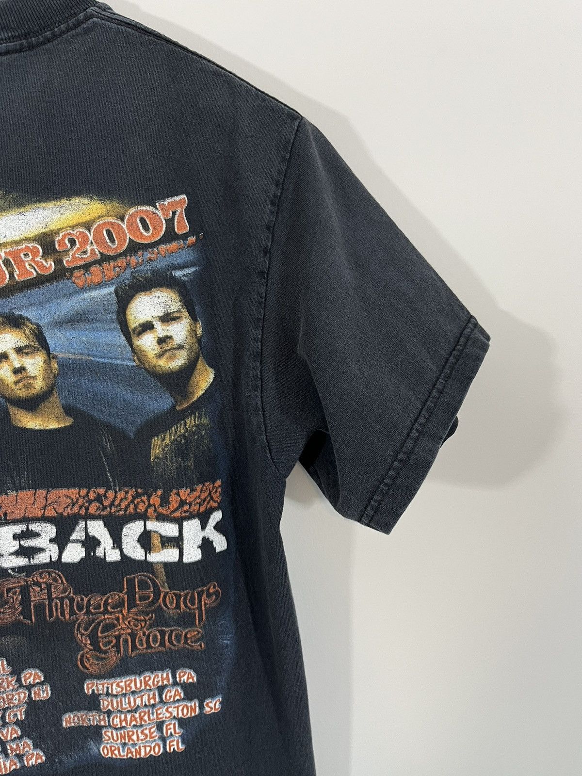 Band Tees Faded Black Nickelback 2007 Tour Y2K Band Tee Size US M / EU 48-50 / 2 - 10 Thumbnail