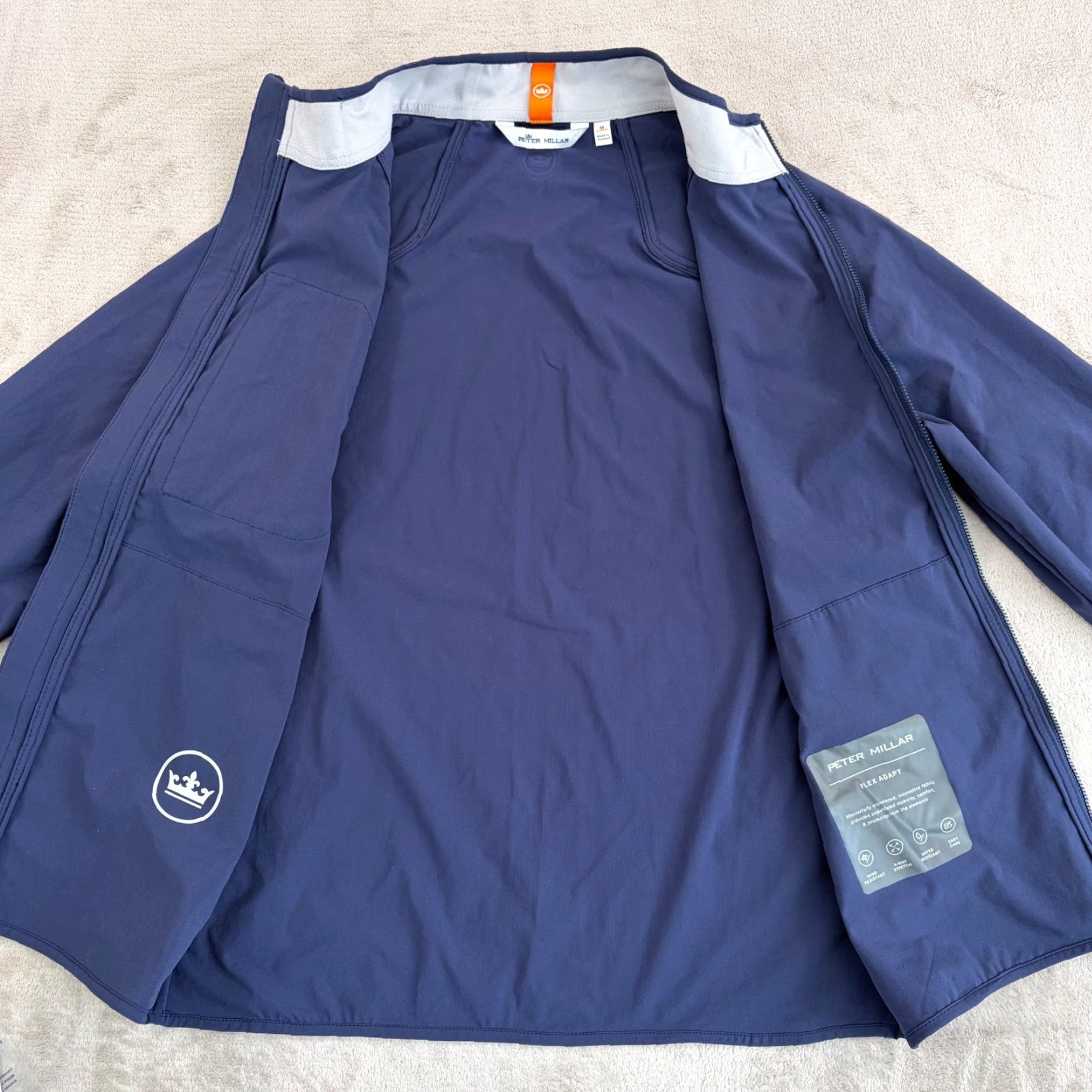 Peter Millar Peter Millar Flex Adapt Windcheater Shell Jacket Navy Men M Regular Zip Full Zip 4-Way Stretch Windbreaker Casual Workwear Golf Walking NWT Size US M / EU 48-50 / 2 - 7 Thumbnail