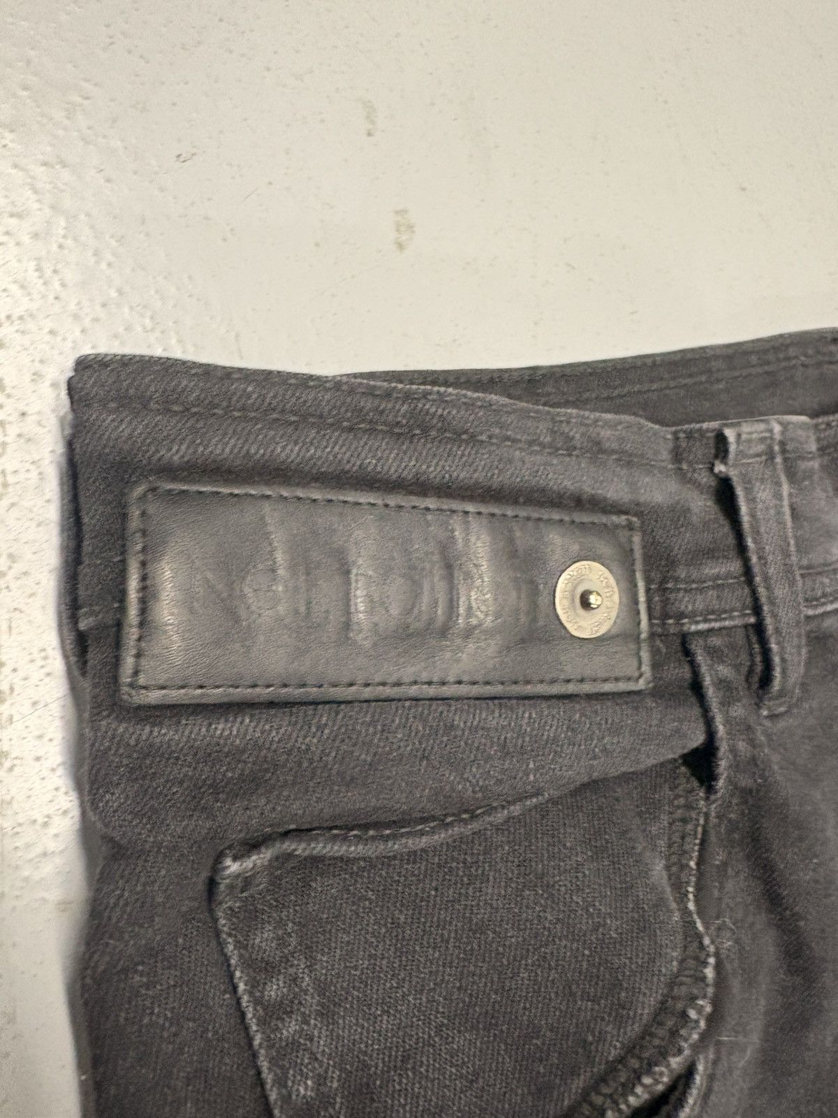 Neil Barrett Neil Barrett Fireman Loose Cargo Jeans - Black Denim Size 33 Size US 33 - 4 Thumbnail