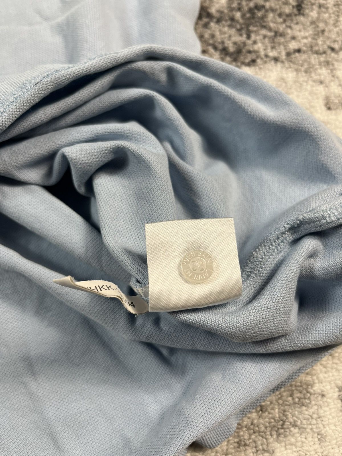 Yves Saint Laurent Yves Saint Laurent Polo Shirt Light Blue Minimal Size US M / EU 48-50 / 2 - 8 Thumbnail