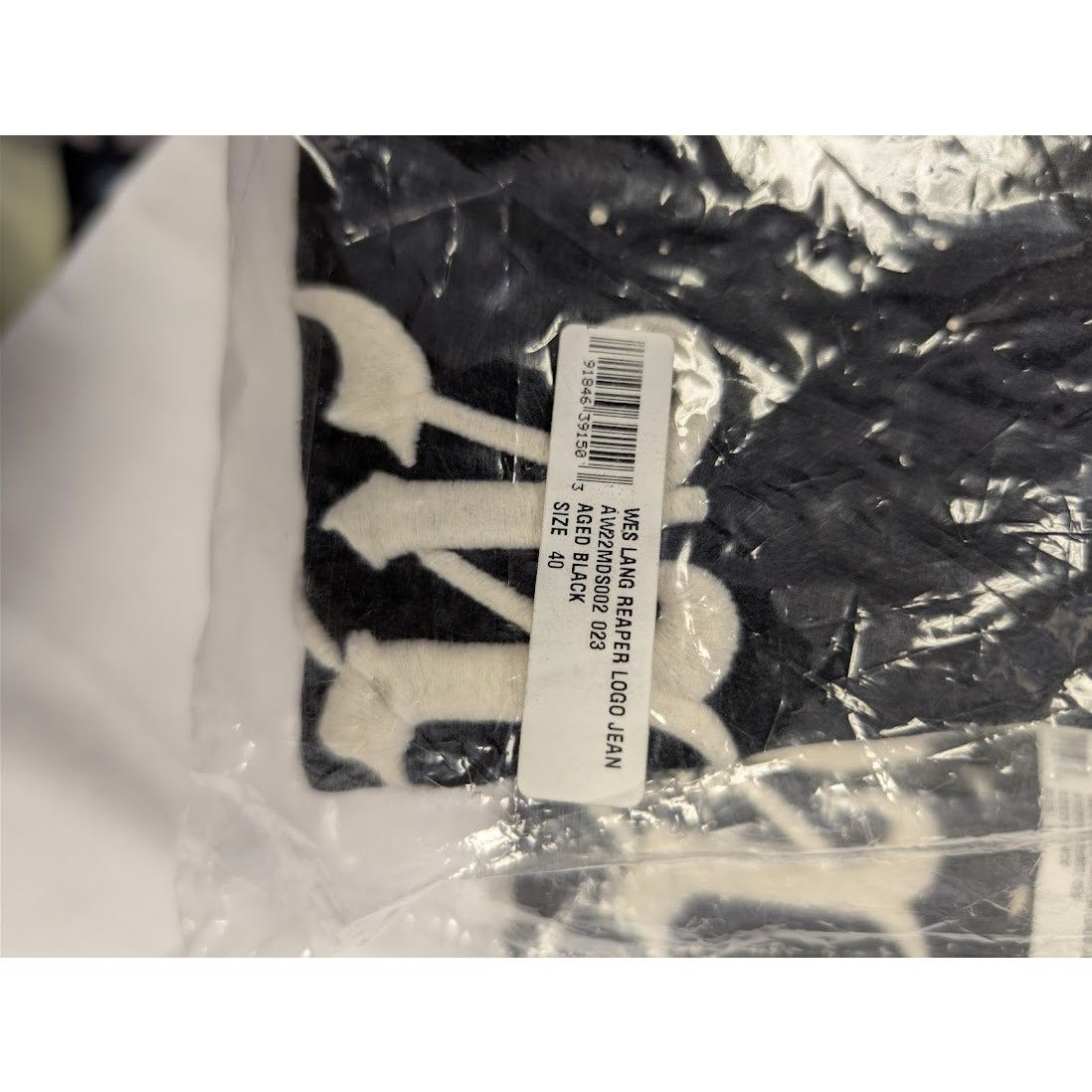 Amiri o1rshd1 Wes Lang Reaper Logo Jean in Aged Black 40 Size US 40 / EU 56 - 20 Thumbnail