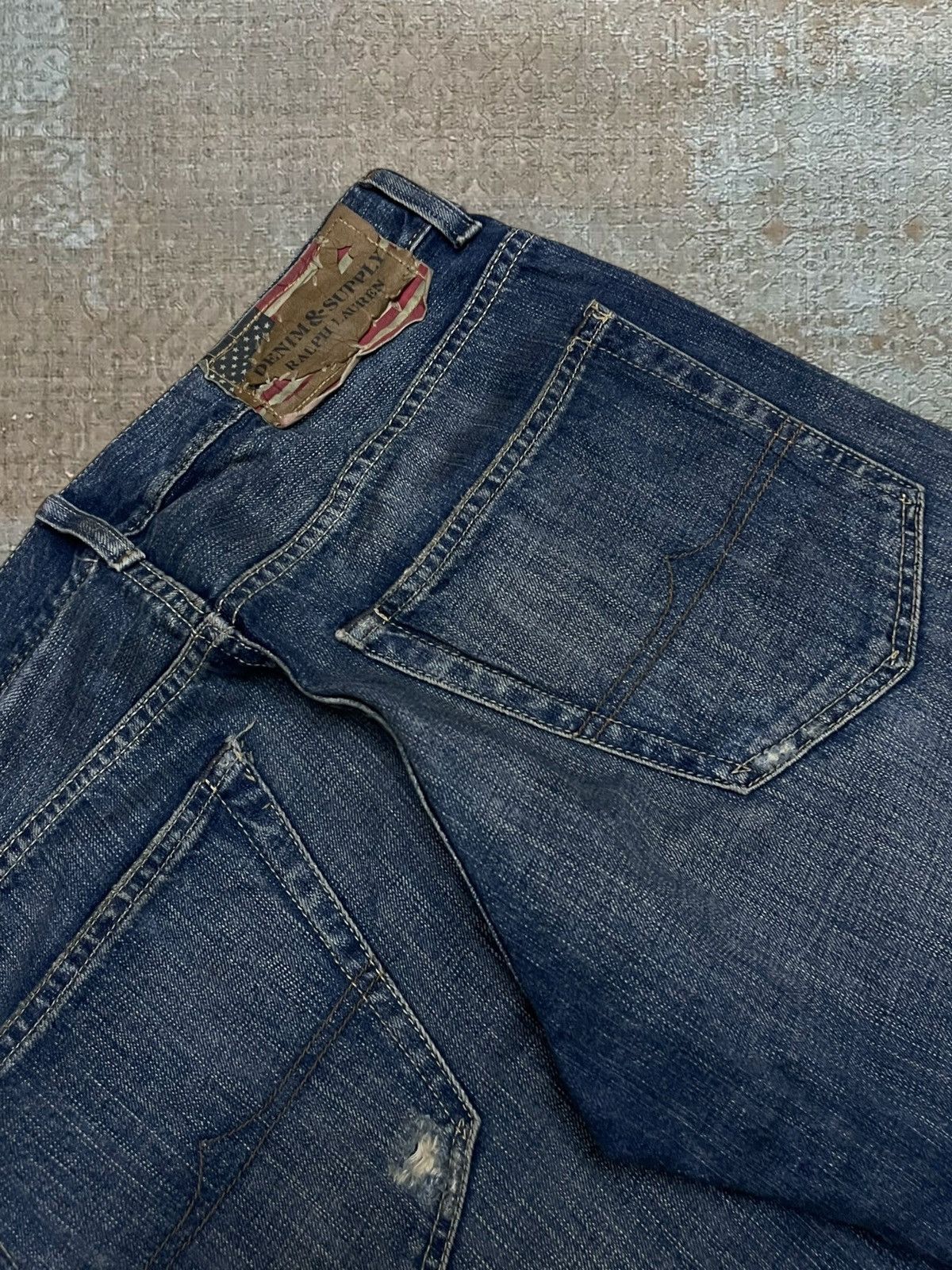 Ralph Lauren Vintage Designer Ralph Lauren Denim&Supply Distressed Style Size US 33 - 14 Thumbnail