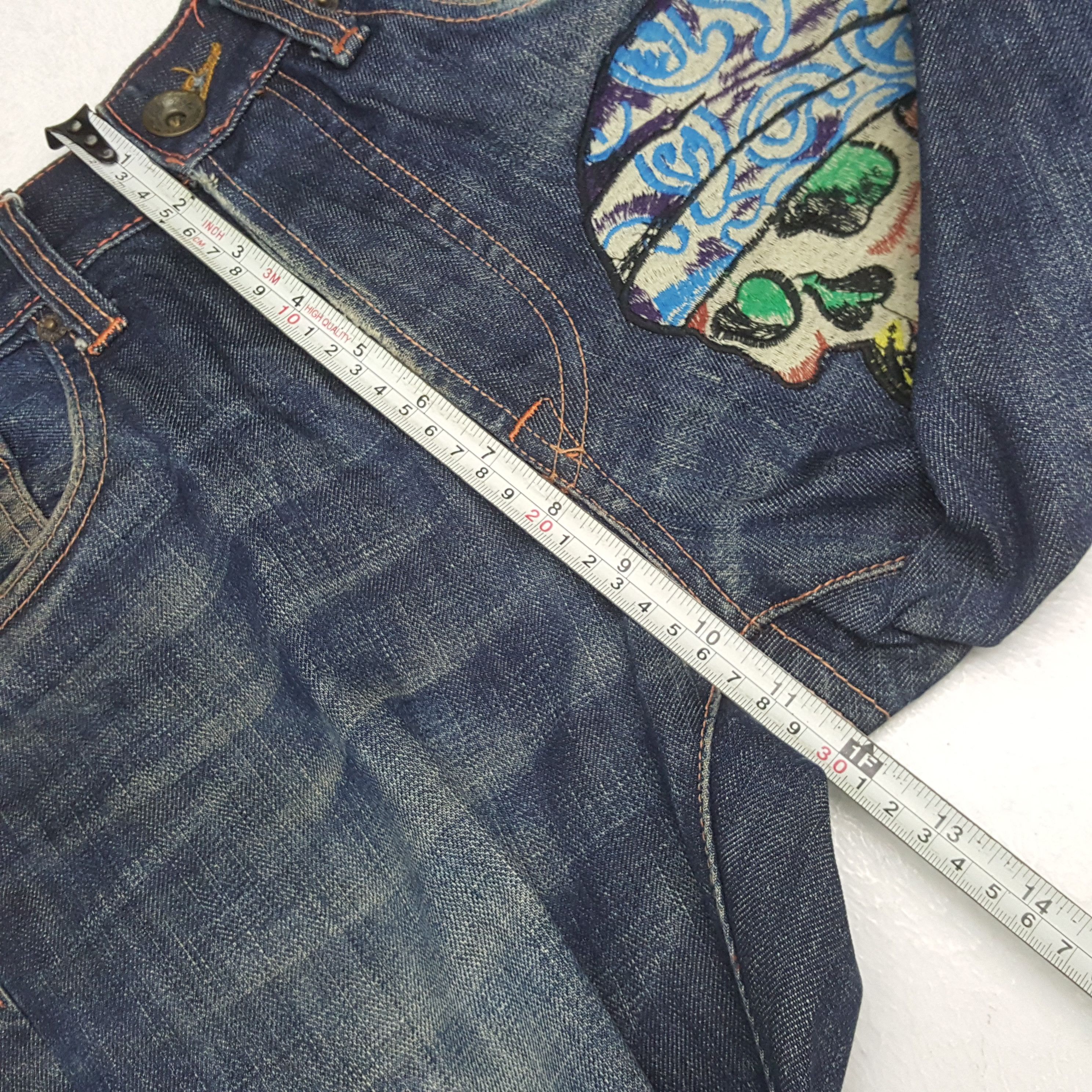 Christian Audigier × Ed Hardy × Vintage ED HARDEY Fashion Designer Brand Denim C280N23 Size US 30 / EU 46 - 8 Thumbnail