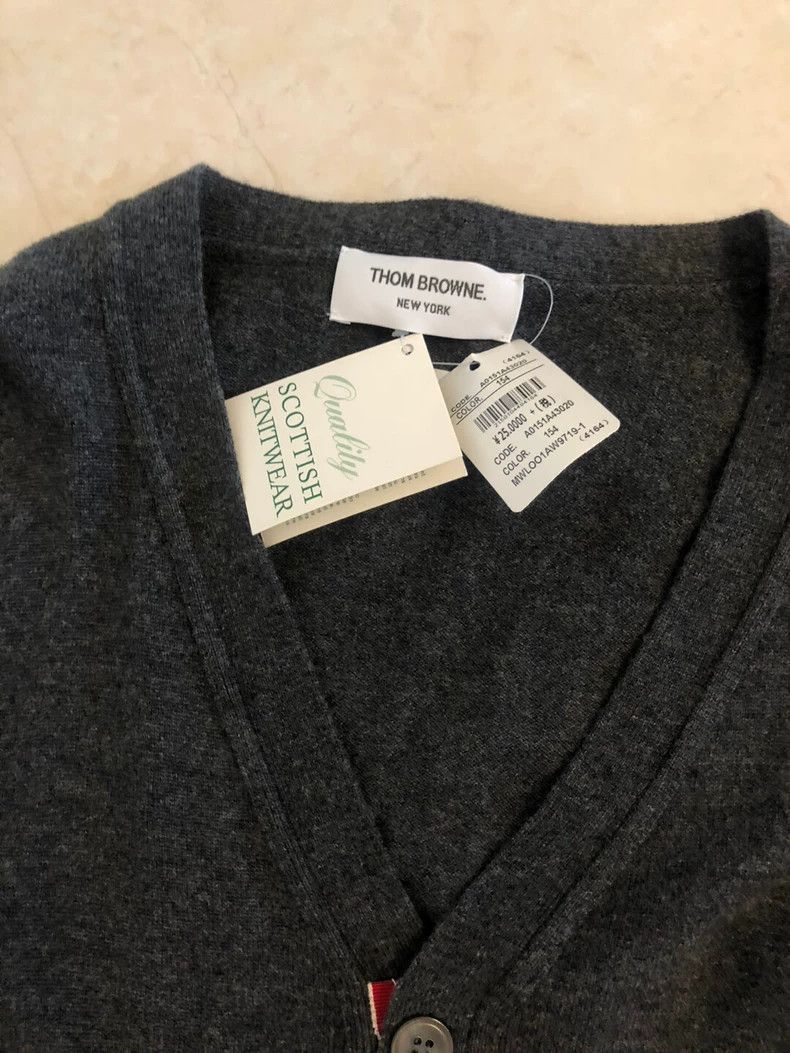 Thom Browne Thom Browne Dark grey cardigan Size US S / EU 44-46 / 1 - 2 Thumbnail