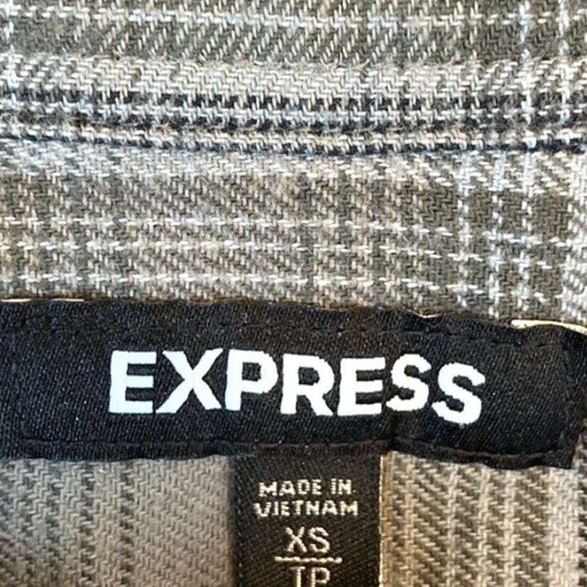 Express Express Womens Shirt Button-Down Collared Plaid Multicolored Stretch XS Size XS / US 0-2 / IT 36-38 - 4 Thumbnail
