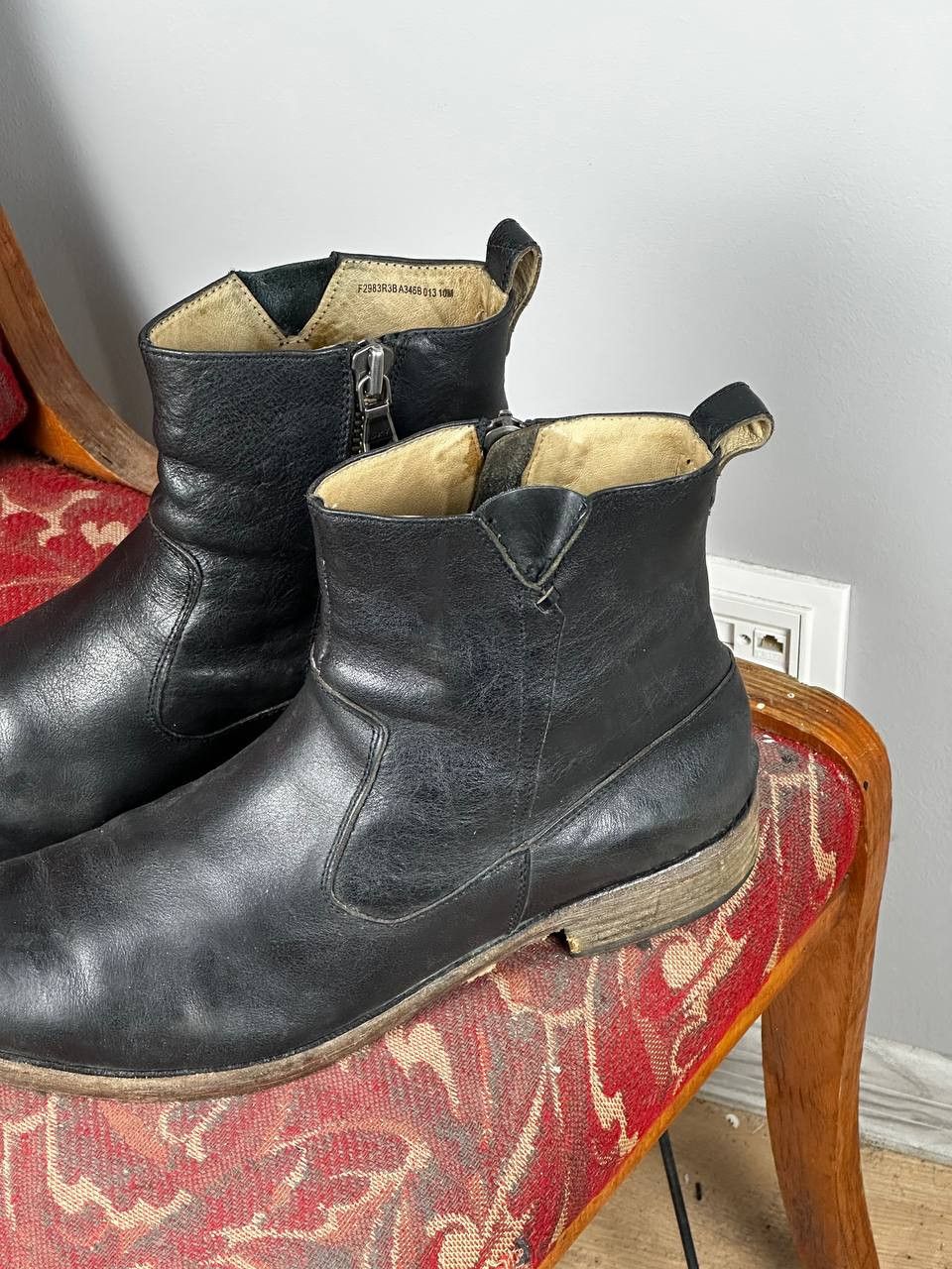 John Varvatos John Varvatos Avant Garde Leather Boots Size US 12 / EU 45 - 3 Thumbnail