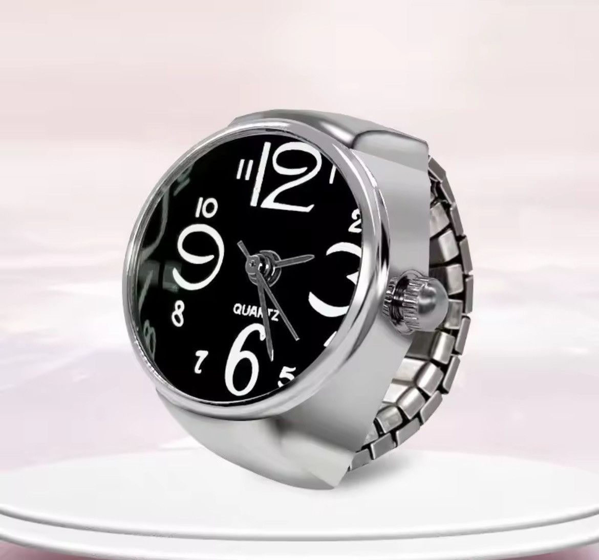 Japanese Brand Avant garde fashion watch ring retro punk hip hop Size ONE SIZE - 1 Thumbnail