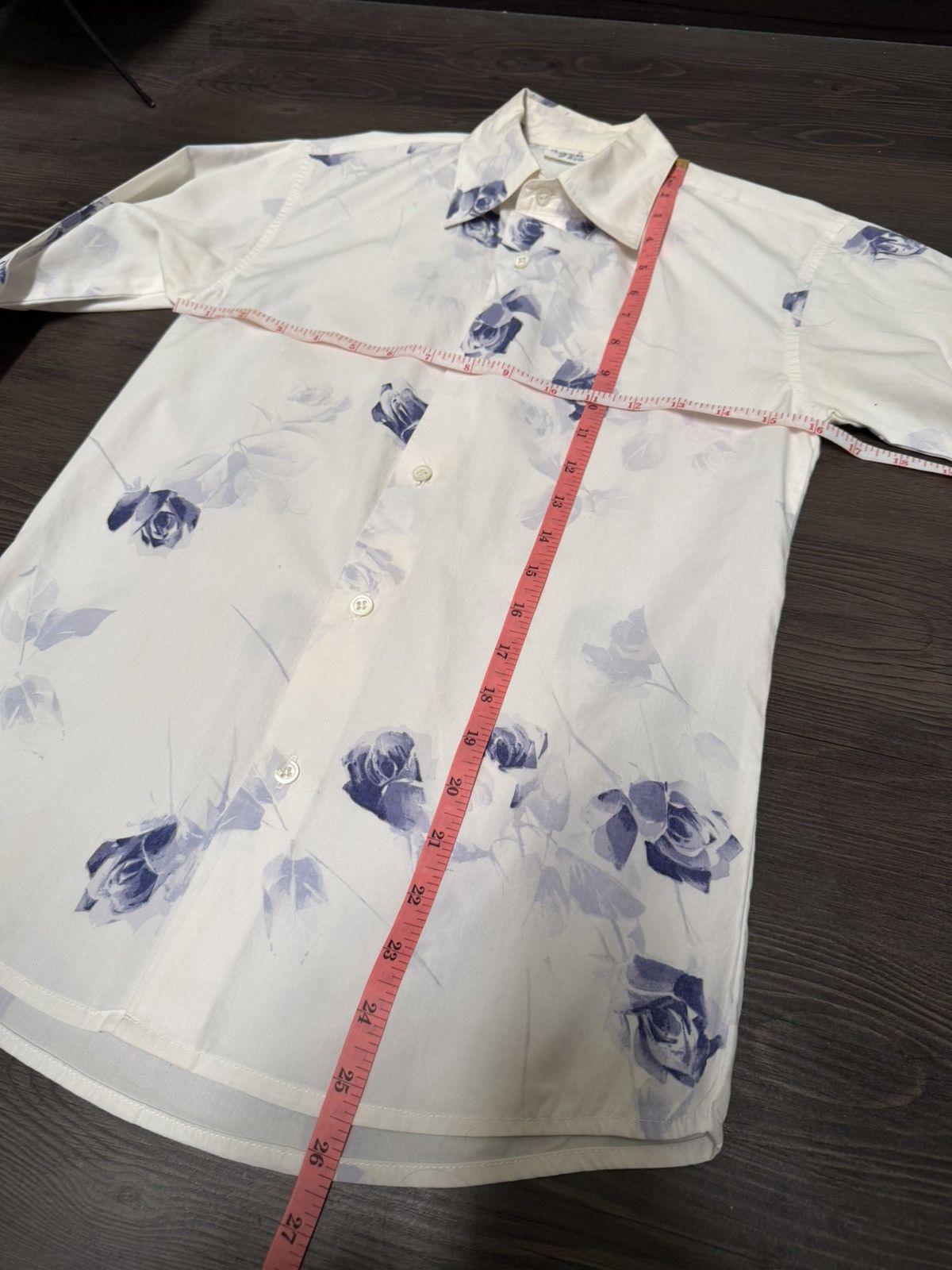 agnes b. RARE Vintage agnès b. HOMME Paris Purple Rose Print Size US S / EU 44-46 / 1 - 11 Thumbnail