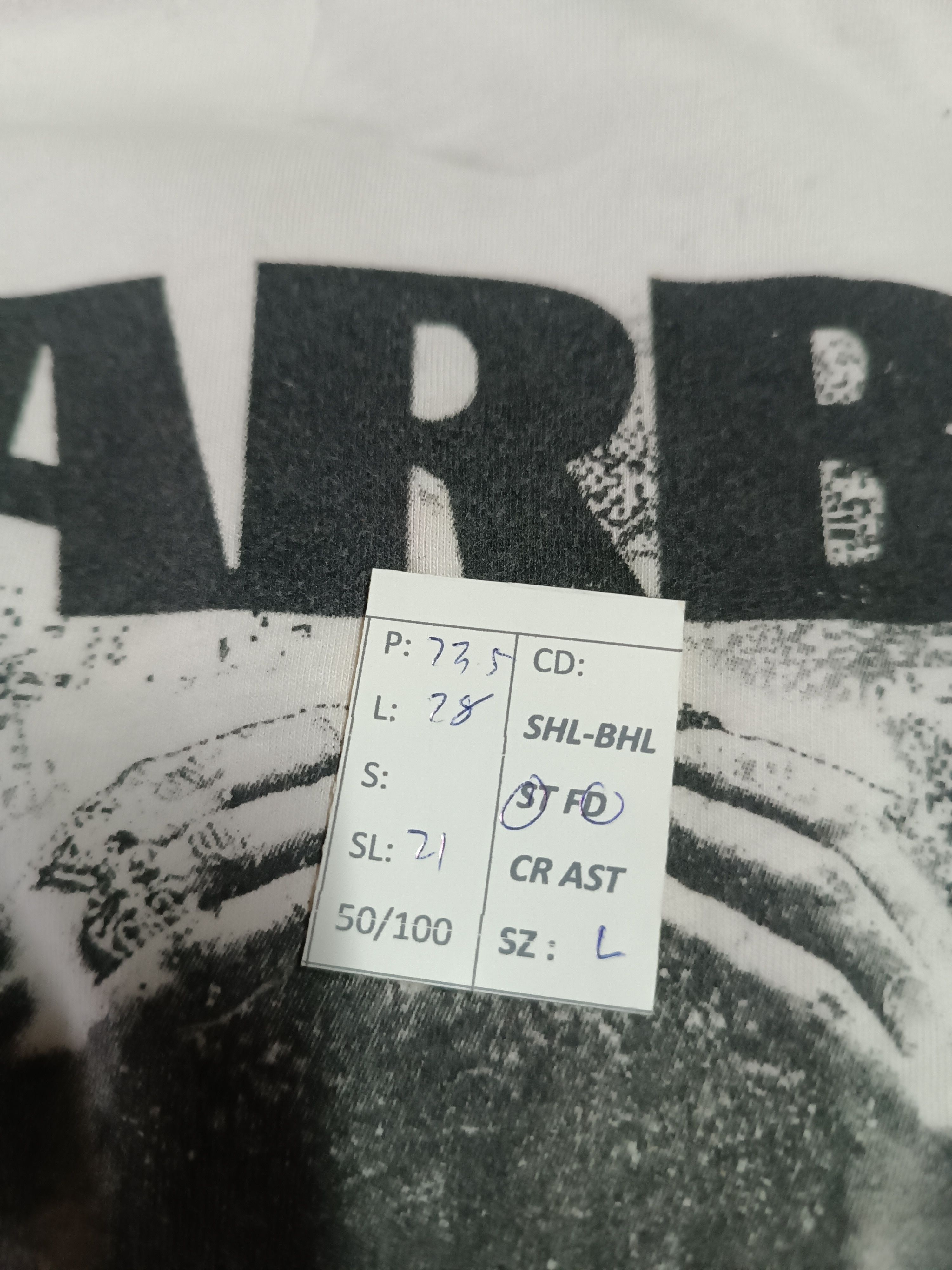 Rap Tees TRASHED THE WEEKND 3Q TEE RAP TEES HIP HOP SELENA BIEBER Size US XL / EU 56 / 4 - 22 Thumbnail