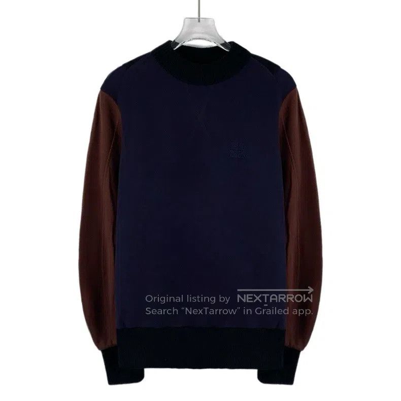 Loewe Loewe Multicolor Logo Embroidered Cotton Knit Sweater Size S / US 4 / IT 40 - 1 Thumbnail