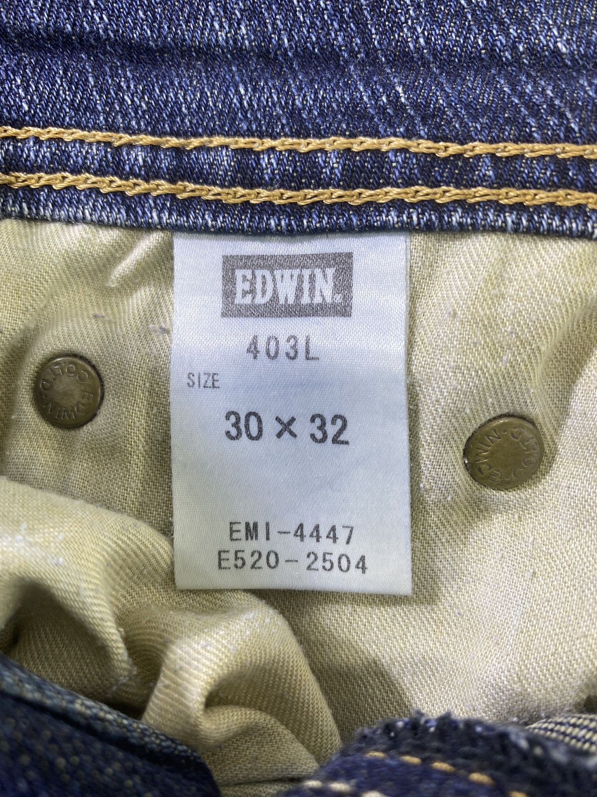 Edwin × Japanese Brand × Jean Miss Edwin Distress Wash Denim - J932 Size 30" / US 8 / IT 44 - 7 Thumbnail