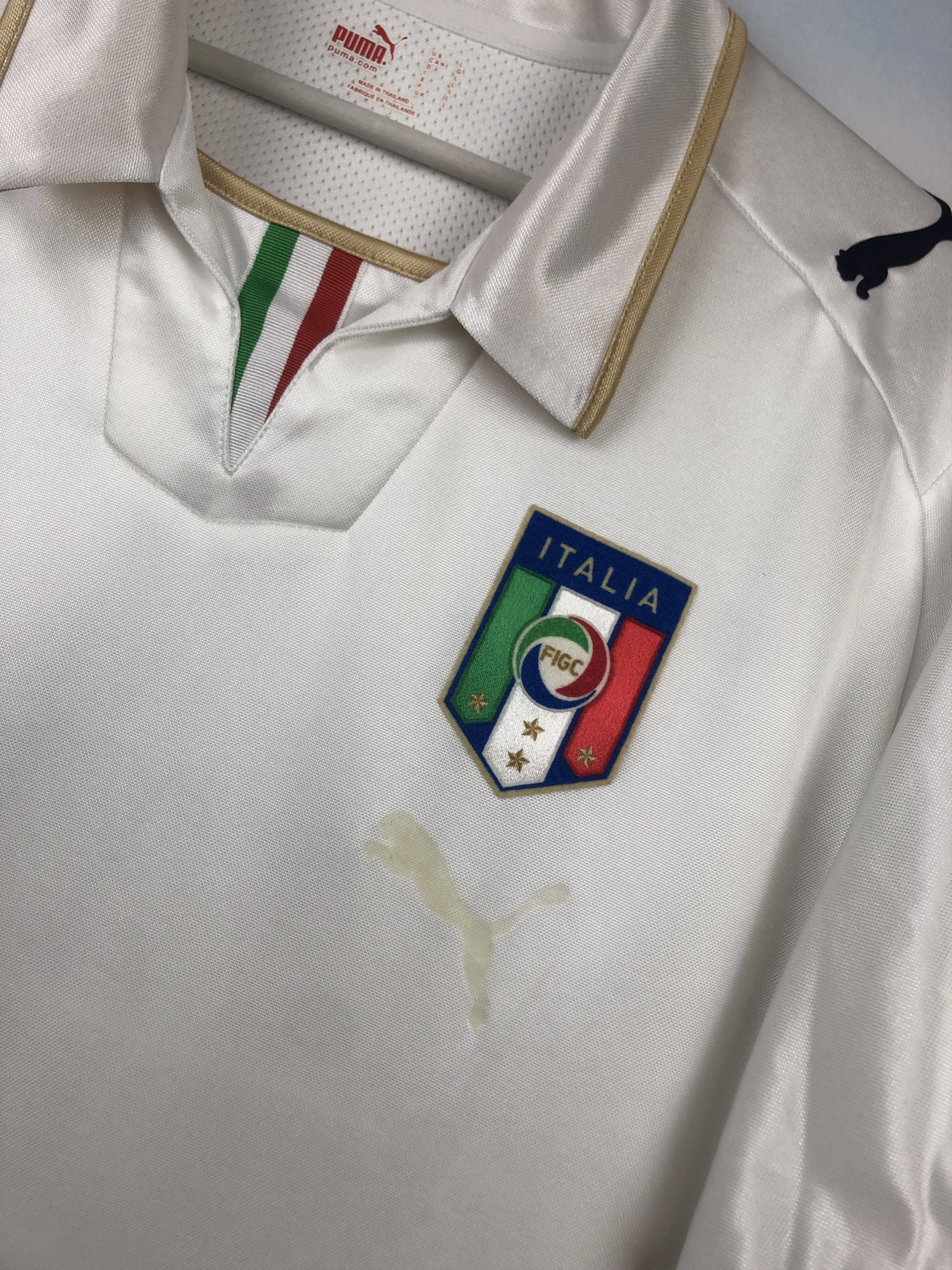 Vintage Italy football shirt 2007 Soccer Puma Jersey Maglia Tee Hype Size US L / EU 52-54 / 3 - 6 Thumbnail