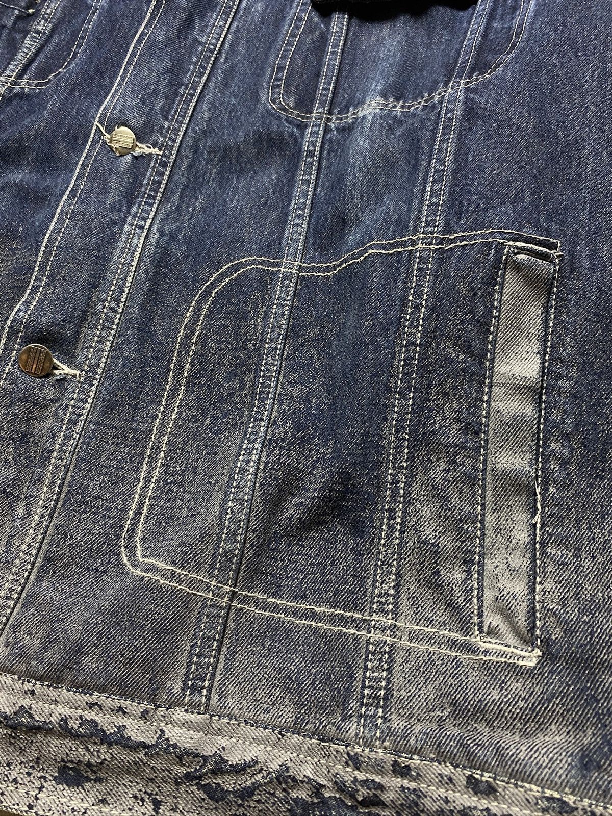 Fubu Fubu Collection blue denim jacket big rap baggy JNCO Size US XXL / EU 58 / 5 - 8 Thumbnail