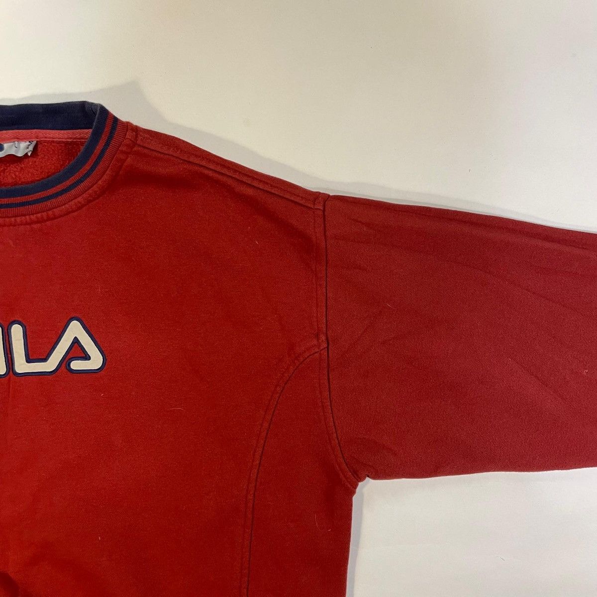 Fila Fila red burgundy boxy sweatshirt Crewneck Size US L / EU 52-54 / 3 - 3 Thumbnail