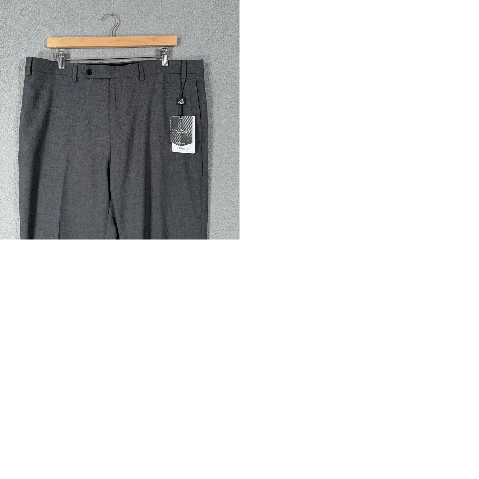 lauren ralph lauren solid ultraflex classic fit dress pants Lauren Ralph Lauren Men's Pattern Classic-Fit Ultraflex Stretch Machine  Washable Dress Pants (Grey, 36" Wx30 L) at Amazon Men's Clothing store