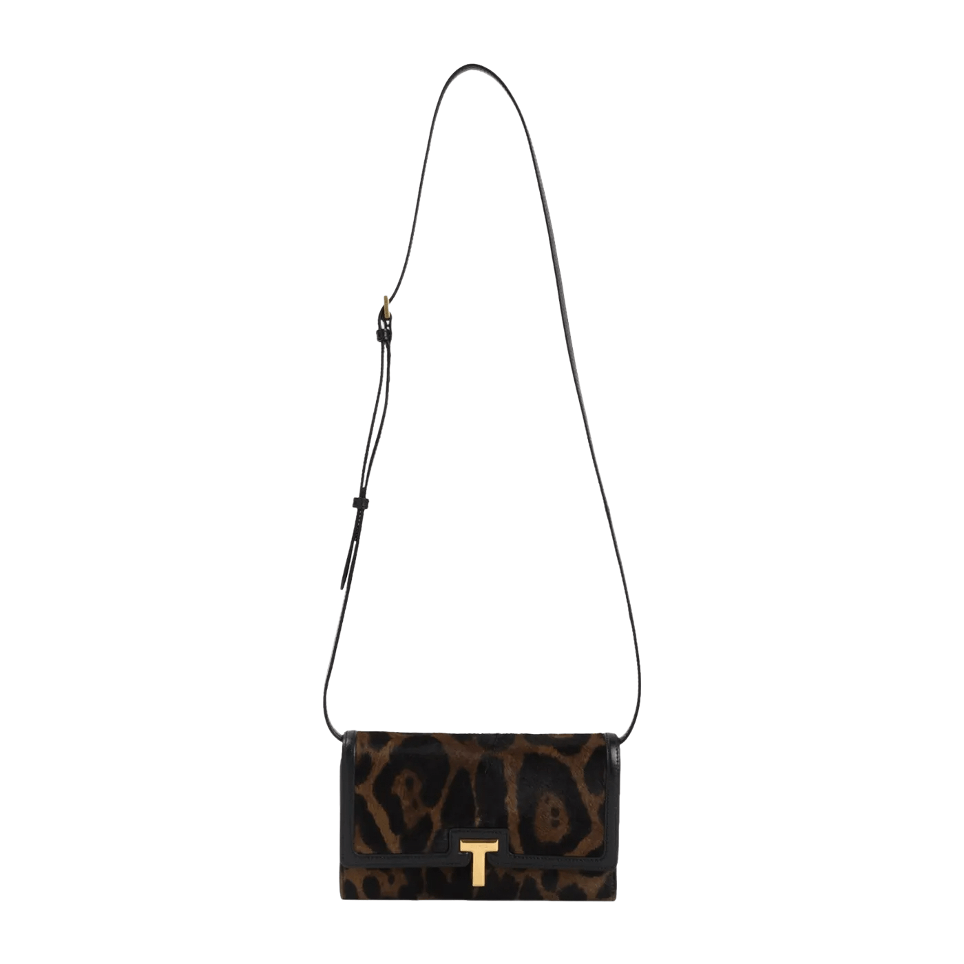 Tom Ford TOM FORD Wallis Brown/Black Leather Chain Wallet Size ONE SIZE - 1 Thumbnail