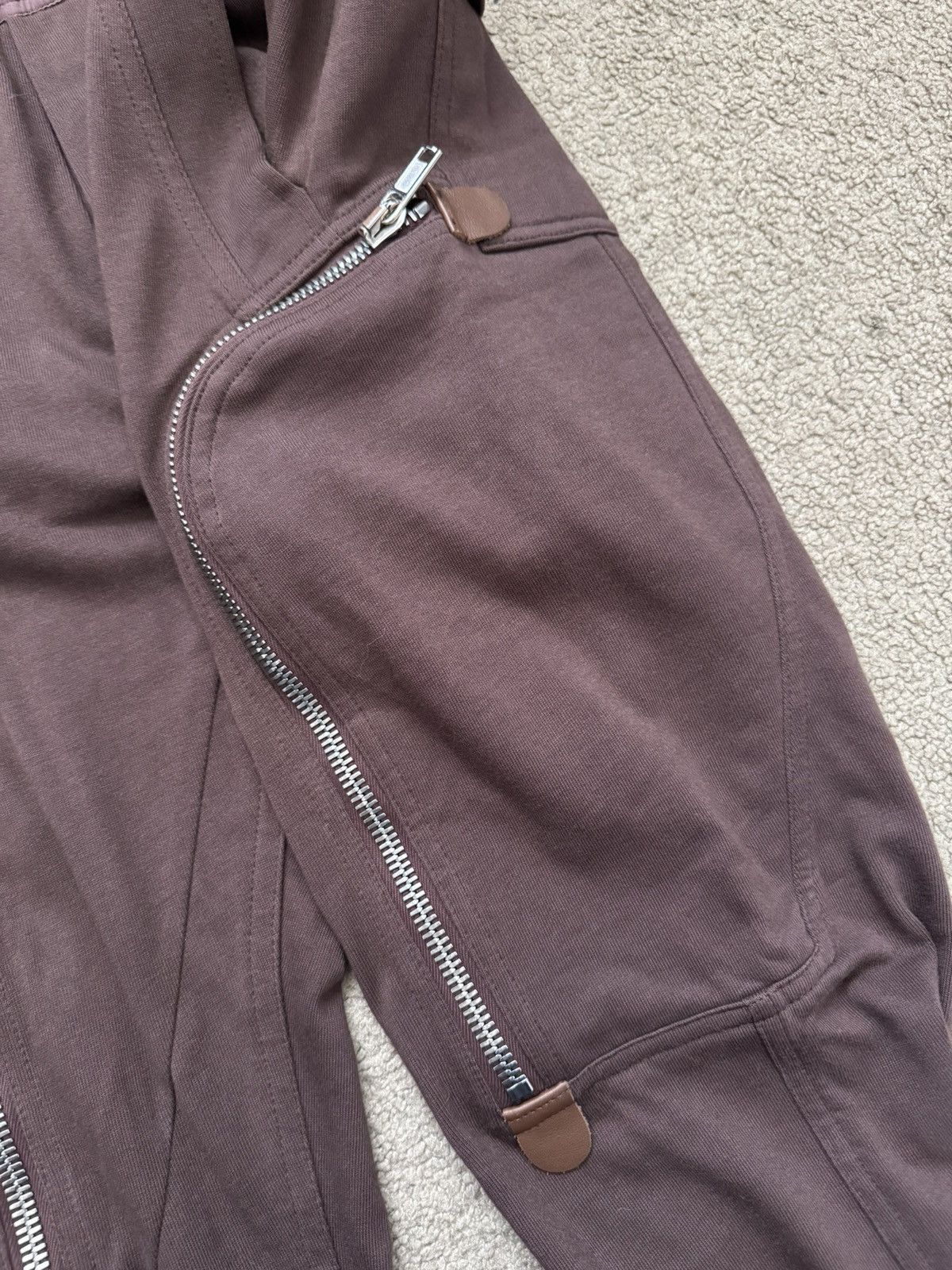 Rick Owens SS20 Rick Owens Mainline Blood Red Bauhaus Cargo Pants Size US 28 / EU 44 - 4 Thumbnail