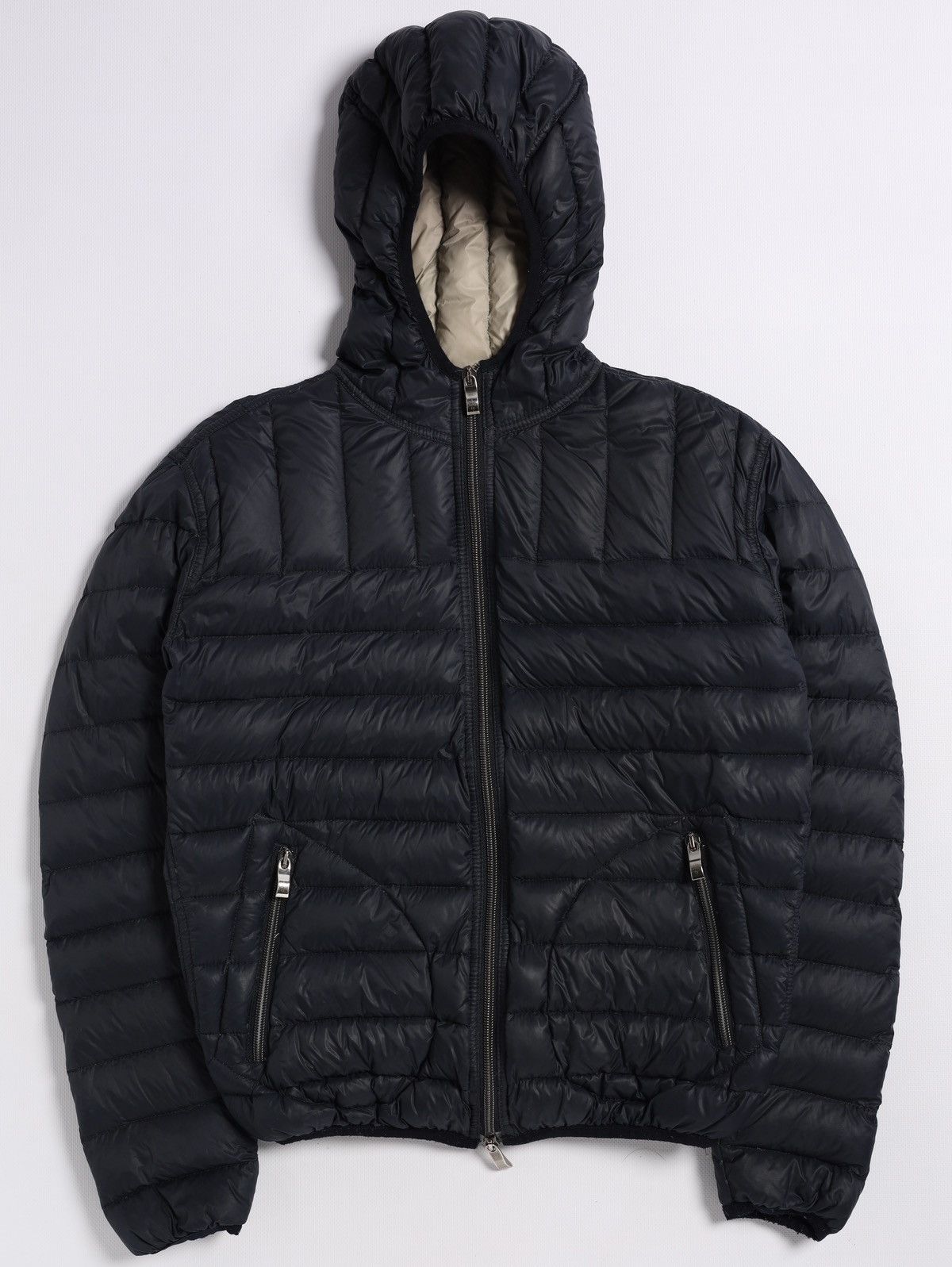 Eleventy Eleventy Nylon Down Puffer Jacket Light Navy Size S / US 4 / IT 40 - 1 Thumbnail