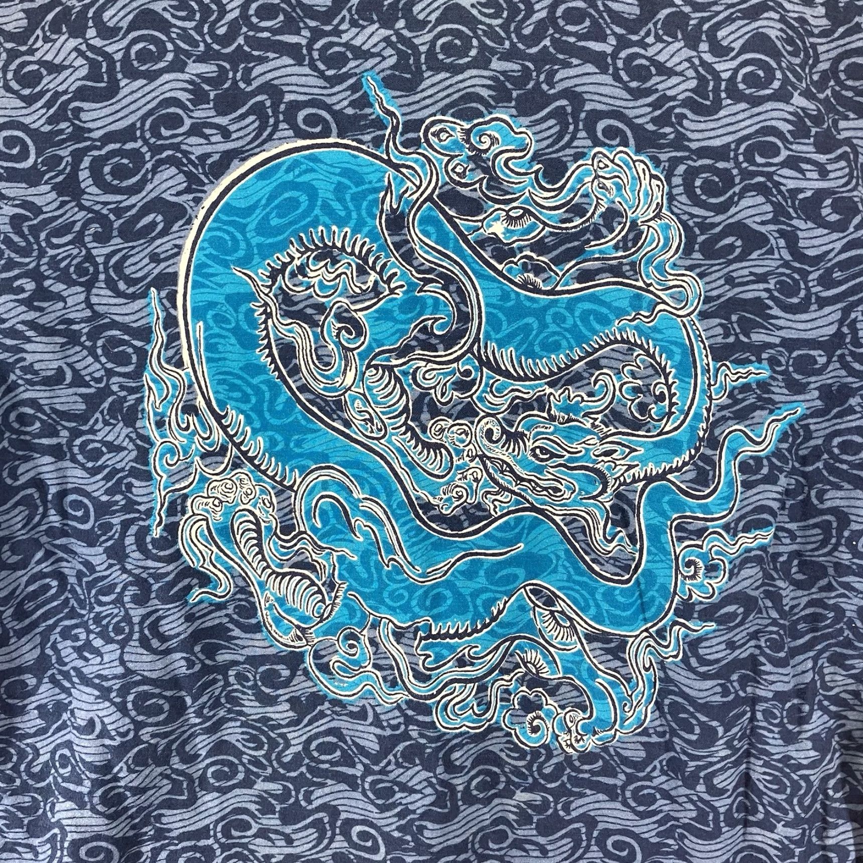 Vintage VINTAGE Jnco Style Blue Dragon Button-Down Shirt Mens XL All Over Print Casual 90s Art Fire Size US XL / EU 56 / 4 - 3 Thumbnail
