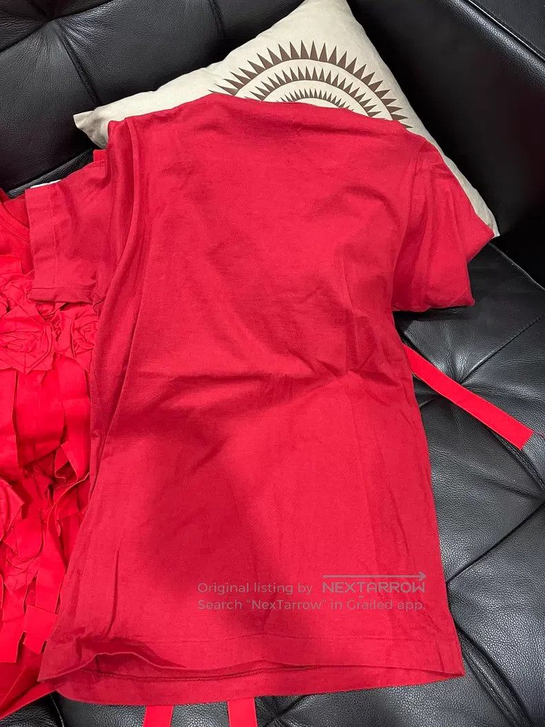 Comme des Garcons Comme des Garcons Blood Rose Cotton Short Sleeve Size S / US 4 / IT 40 - 4 Thumbnail