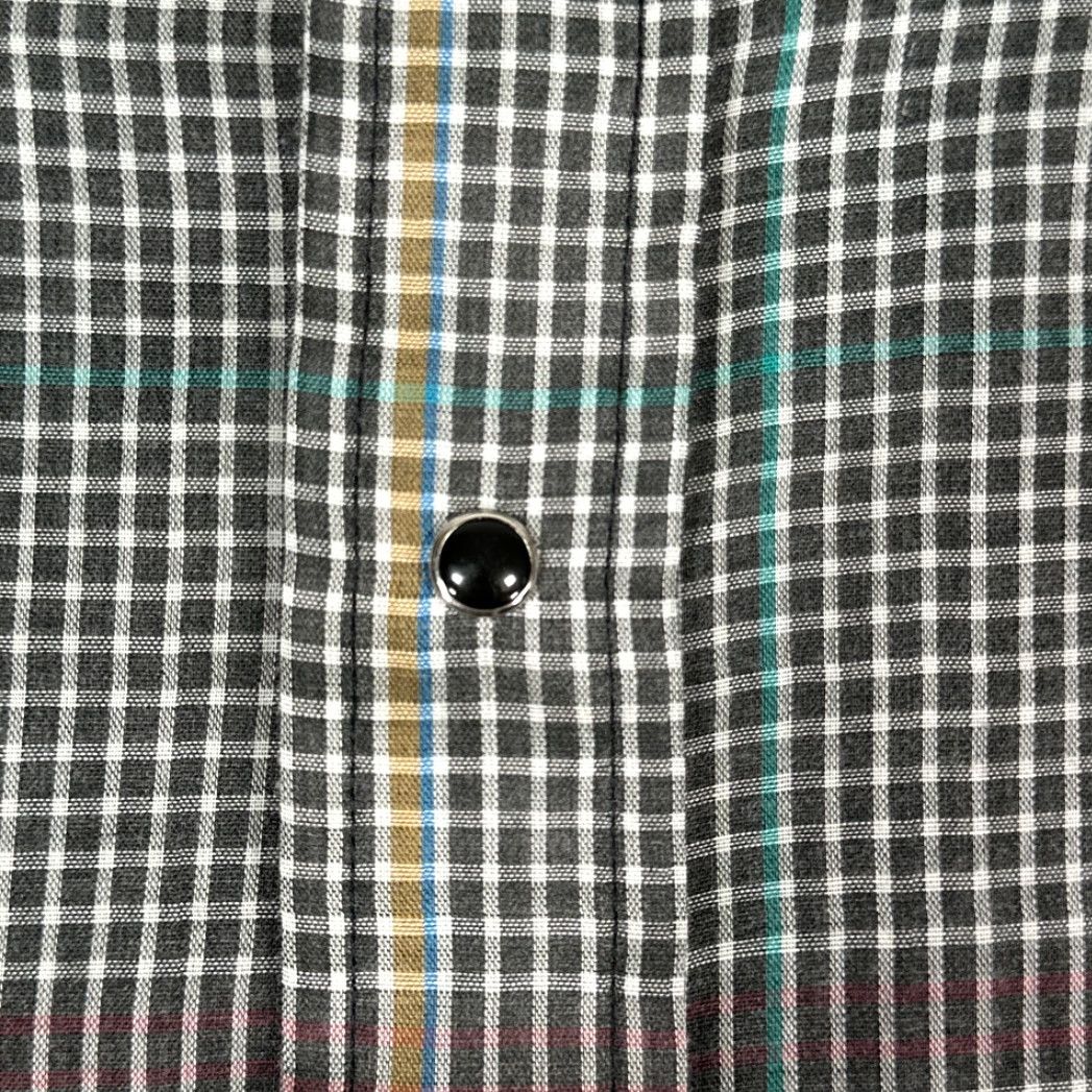 Vintage VINTAGE Panhandle Slim Western Shirt Adult EXTRA LARGE Brown Plaid Pearl Snap Long Sleeve Size US XL / EU 56 / 4 - 7 Thumbnail