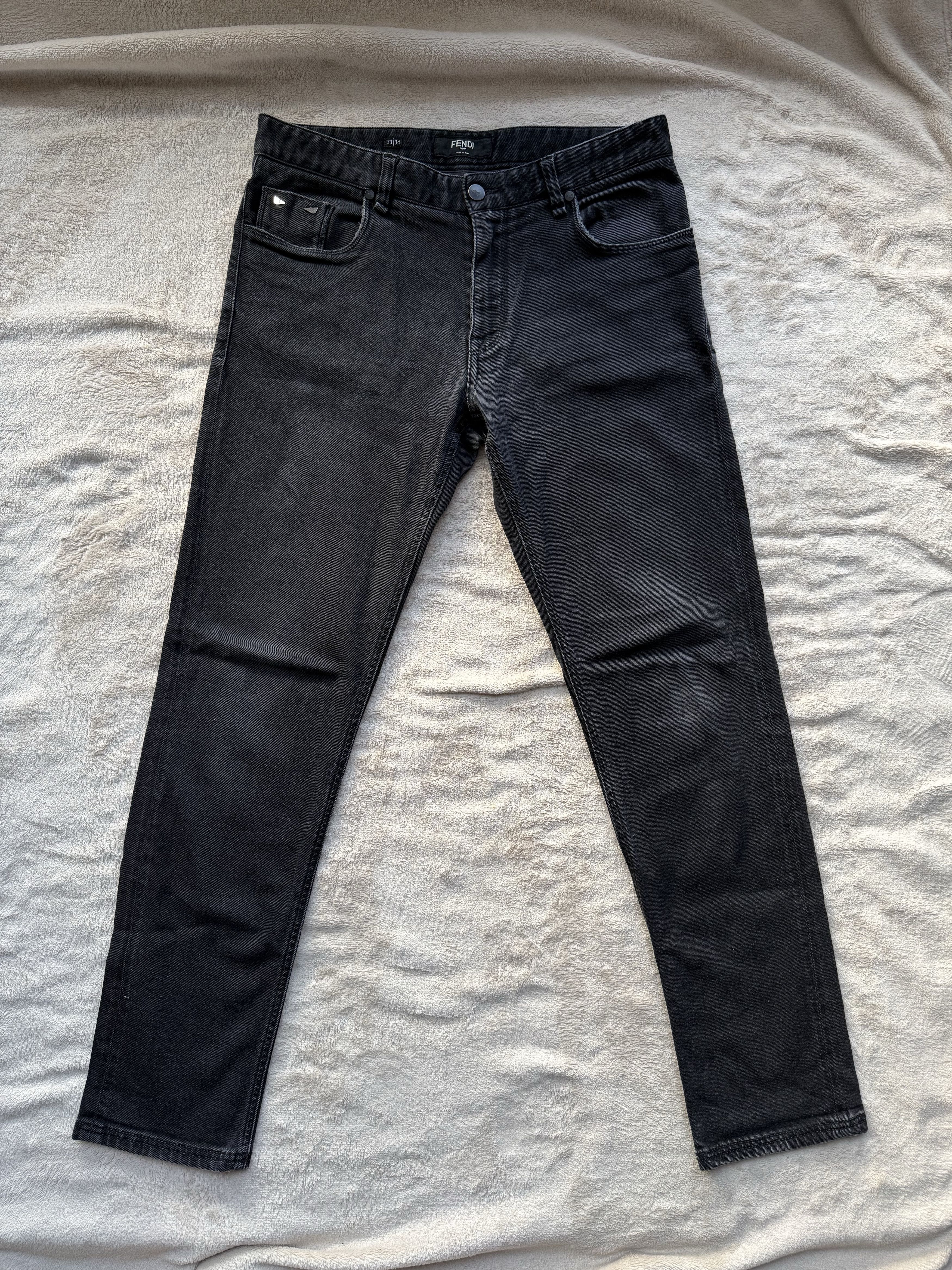 Fendi Fendi black men`s jeans Size US 34 / EU 50 - 2 Thumbnail
