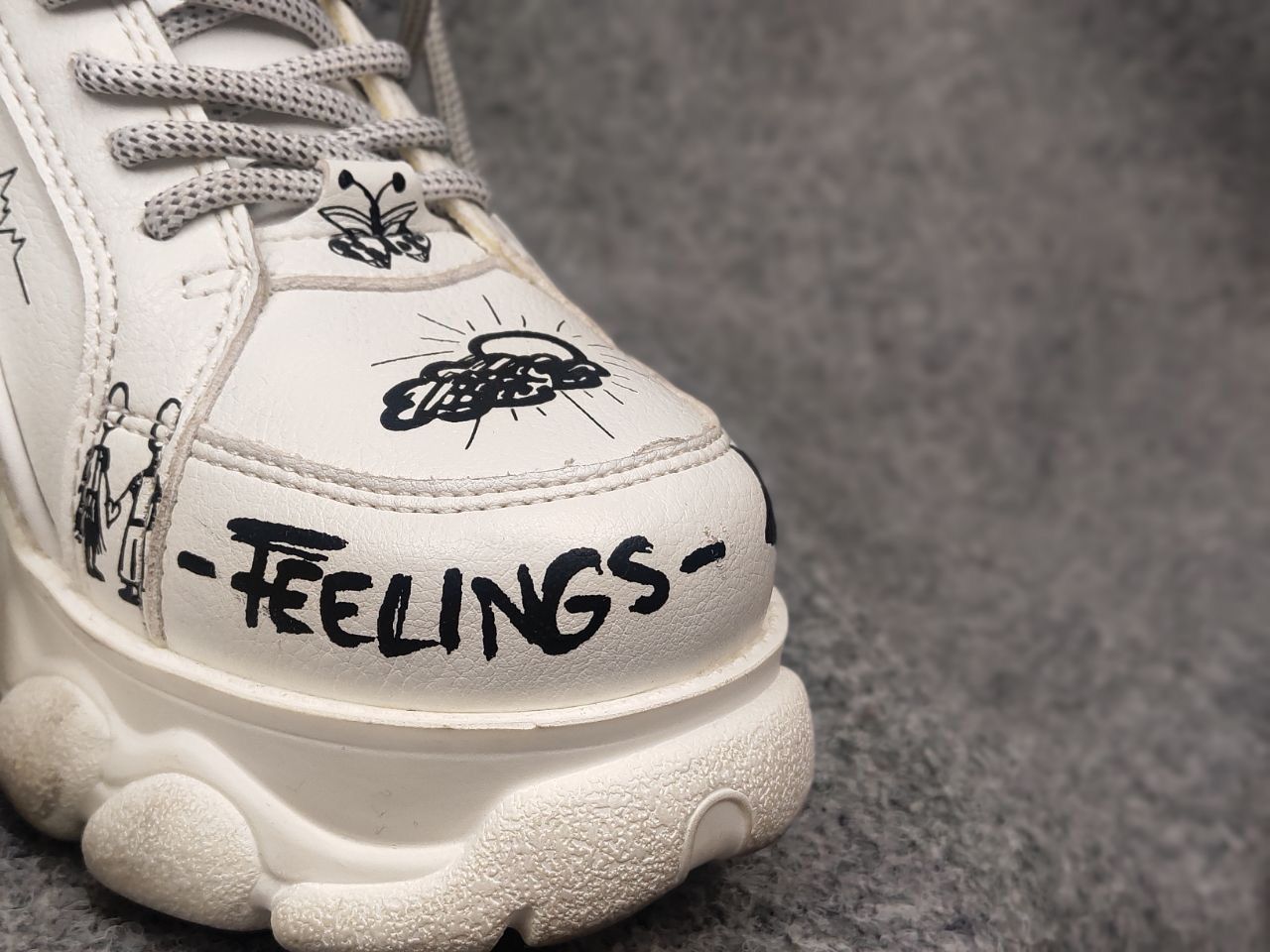 Buffalo London Buffalo Superge Cld Corin Oversized Paint Logo Sneakers Size US 6.5 / IT 36.5 - 18 Thumbnail