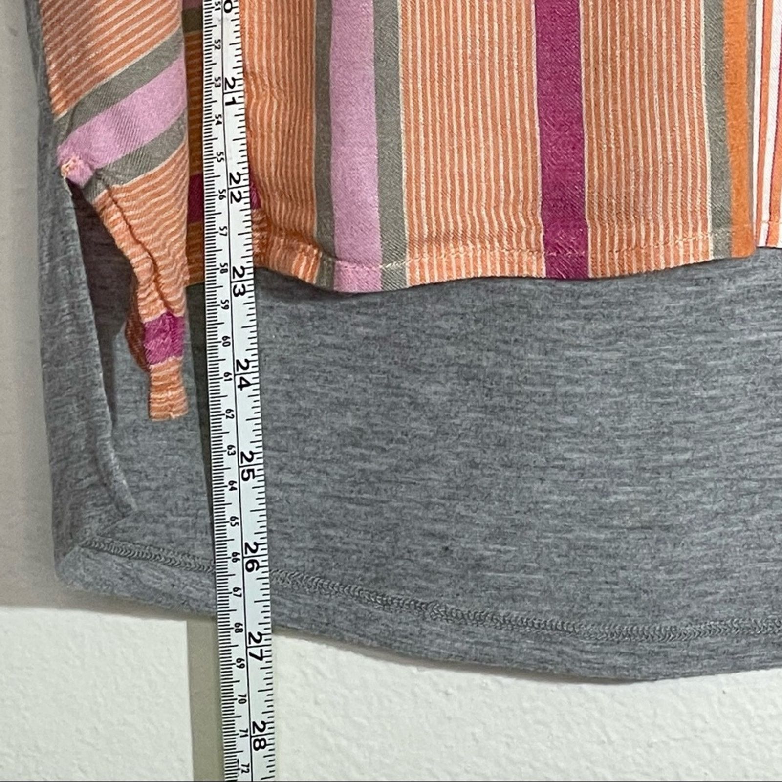 Other DOLAN Hi-Lo Striped Linen Blend Top Small Size S / US 4 / IT 40 - 3 Thumbnail