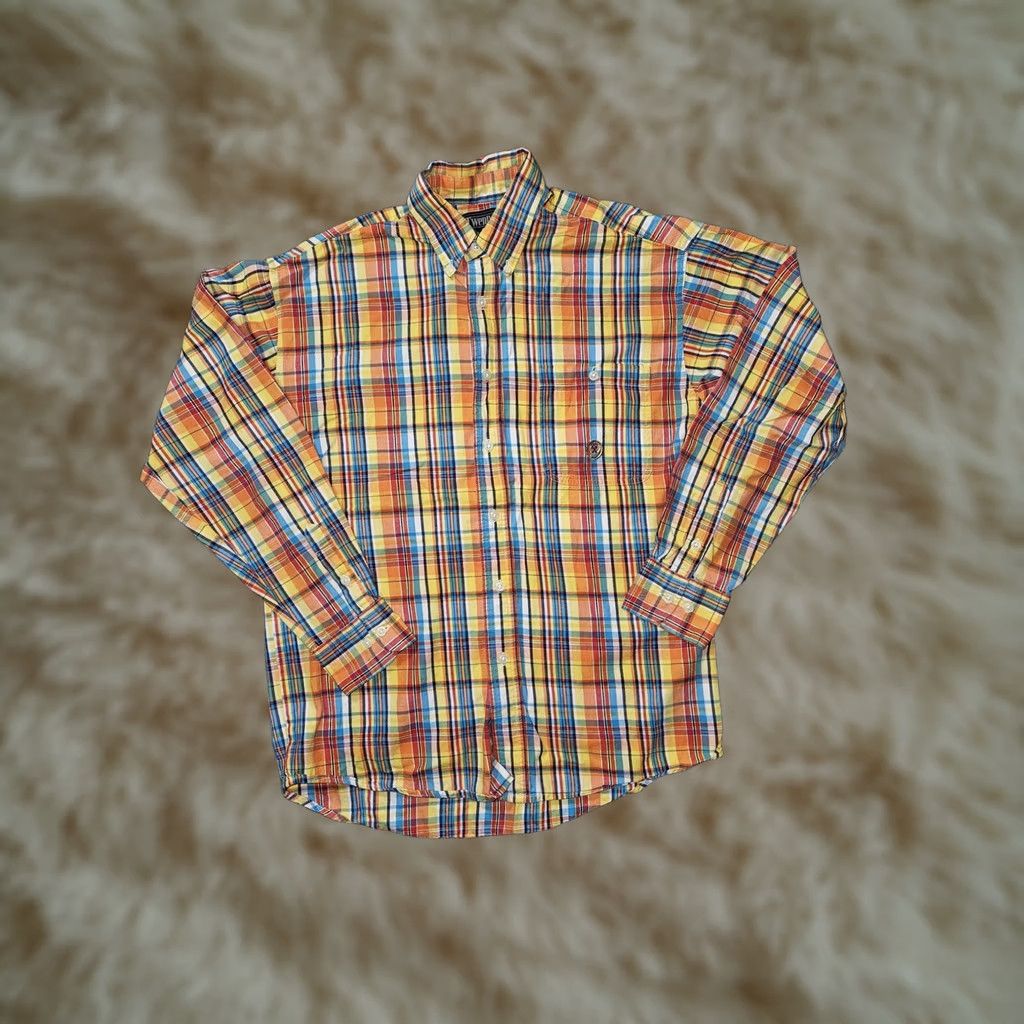 Wrangler VINTAGE Wrangler Twenty X Shirt Mens Medium Plaid Long Sleeve Button Up Western Rodeo Size US M / EU 48-50 / 2 - 1 Thumbnail
