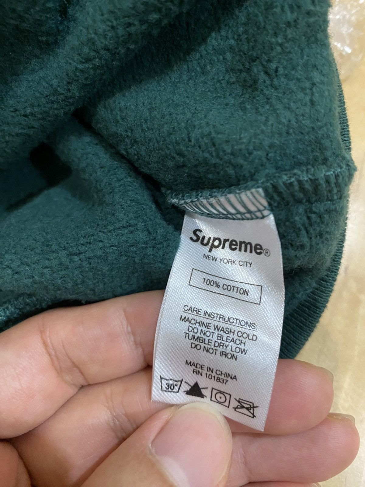 Supreme Spread Logo Hooded Sweatshirt Dark Green Size M Size US M / EU 48-50 / 2 - 6 Thumbnail