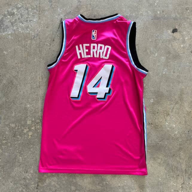 NBA Pink Miami Vice Tyler Herro Jersey 48 Size US XL / EU 56 / 4 - 2 Thumbnail
