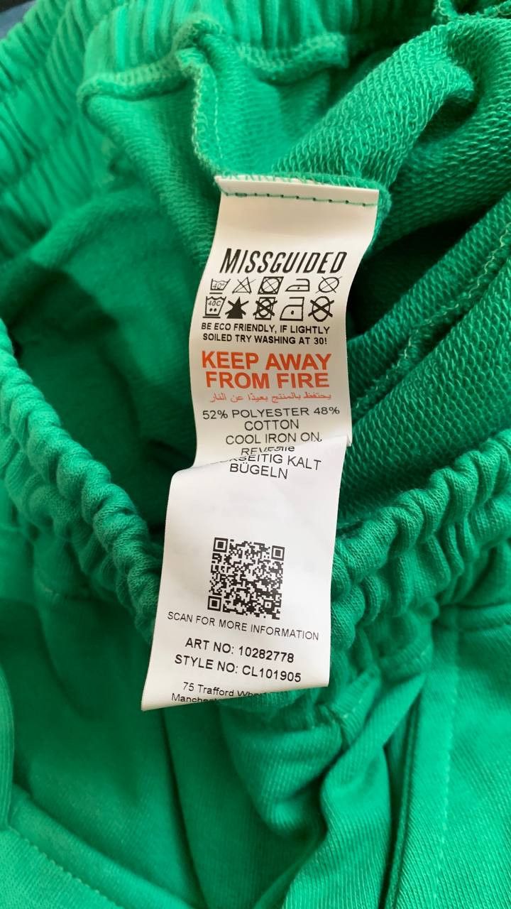 Ed Hardy × Missguided Ed Hardy Missguided women pants with bondage in green y2k Size 28" / US 6 / IT 42 - 7 Thumbnail