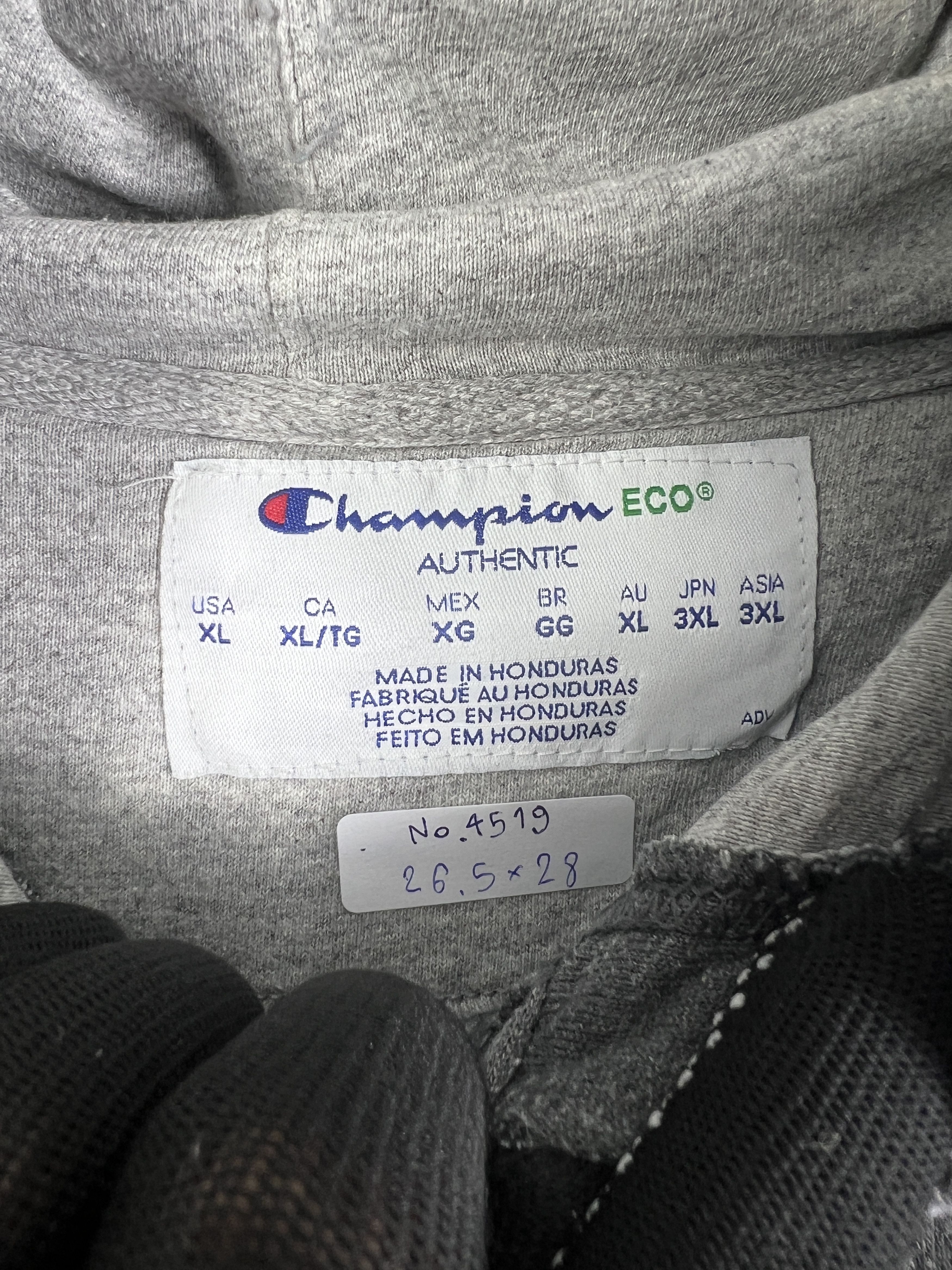 Champion No.4519 Champion ECO Logo Embroidery Hoodie (XL) Size US XL / EU 56 / 4 - 3 Thumbnail