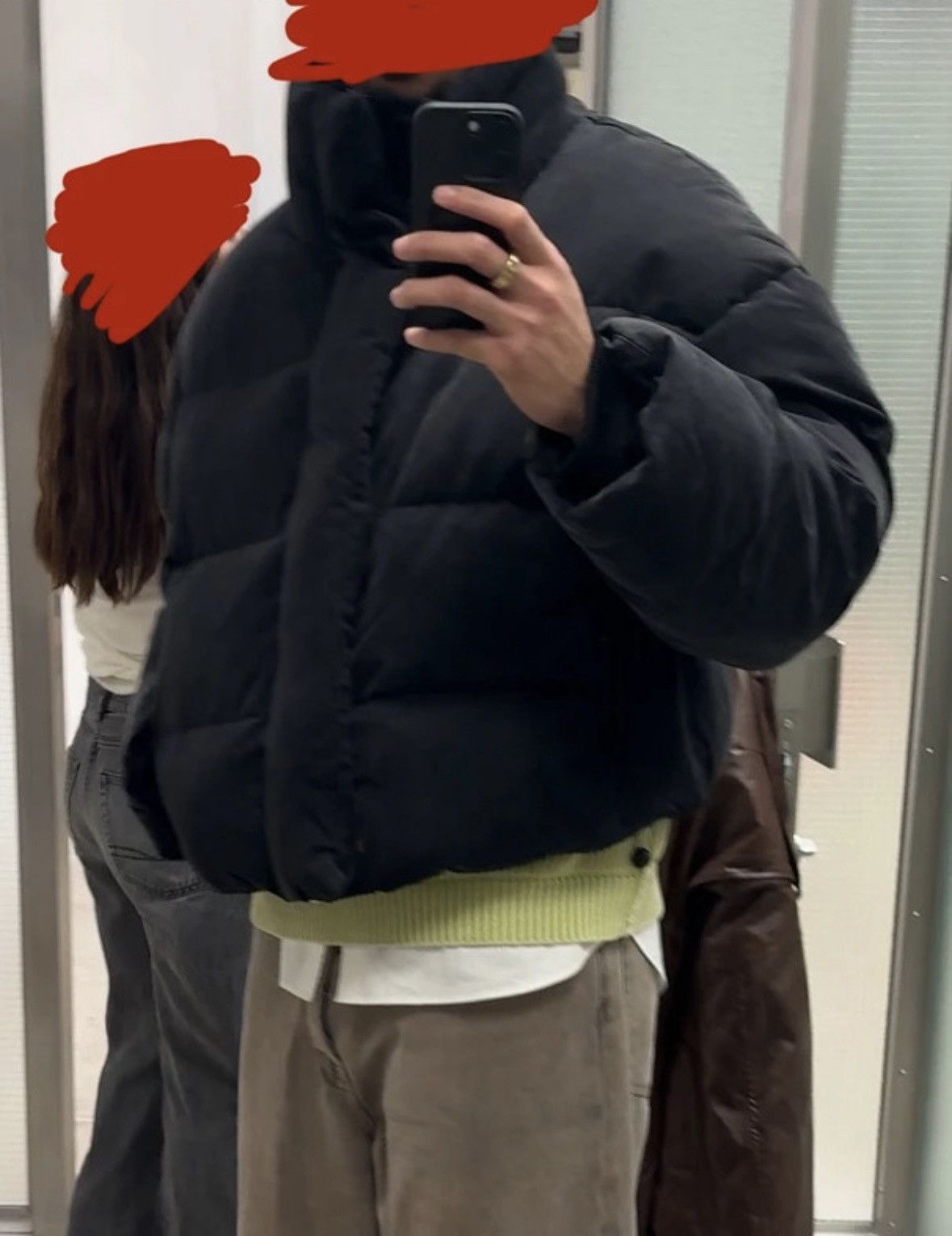 Entire Studios Entire Studios Black Cropped Puffer Jacket Size US XL / EU 56 / 4 - 5 Thumbnail