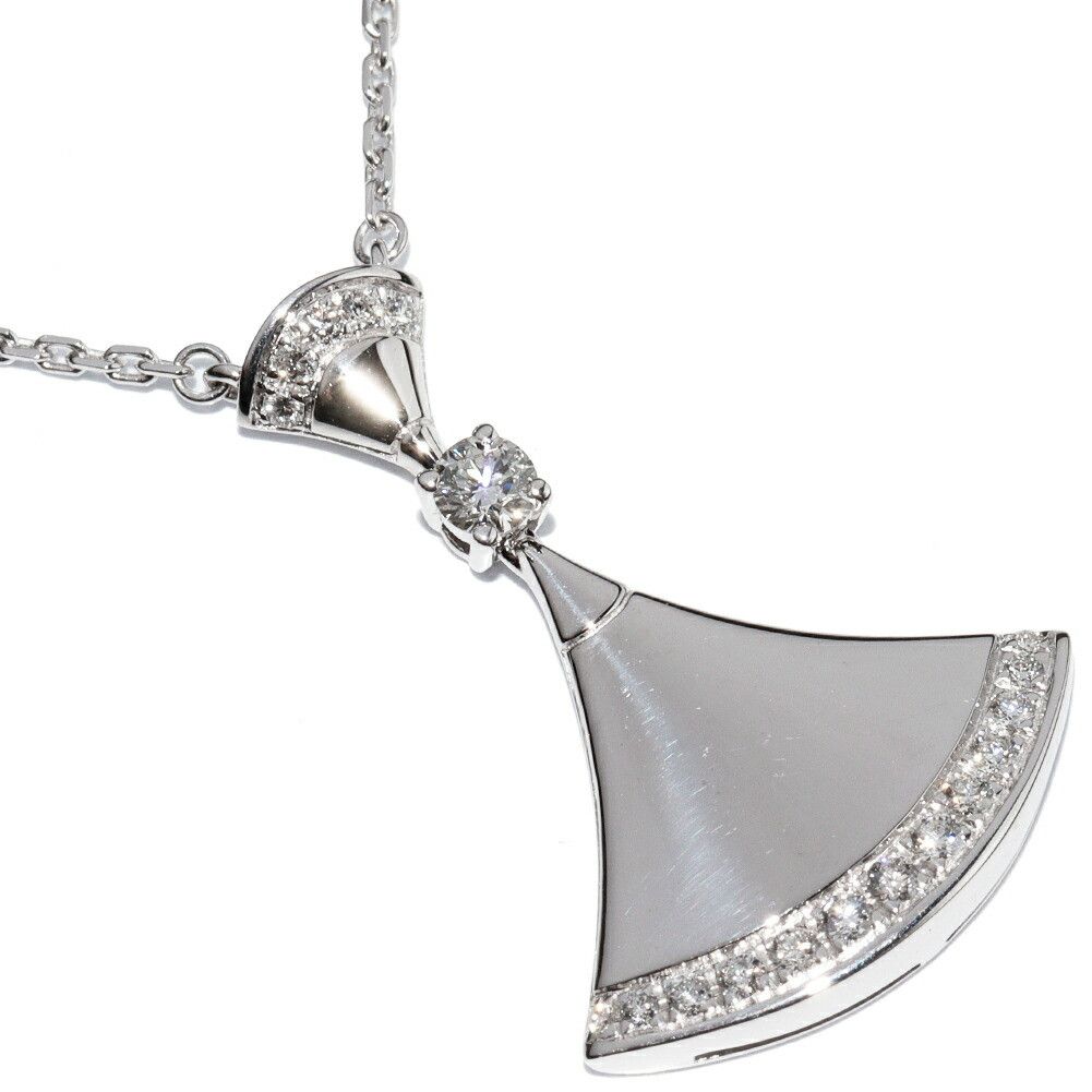 Bvlgari Bvlgari Bvlgari 18K White Gold Diva's Dream Pendant Necklace Metal Necklace DUTY FREE for USA Size ONE SIZE - 1 Thumbnail