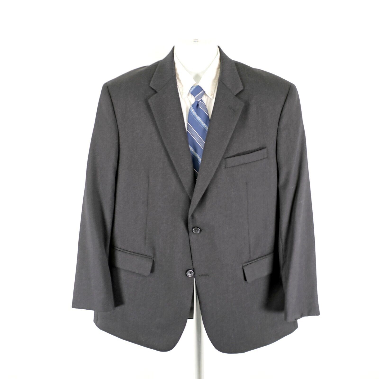 Joseph & Feiss Joseph & Feiss International Wool Gray 2 Button Blazer 44R Size 44R - 5 Thumbnail