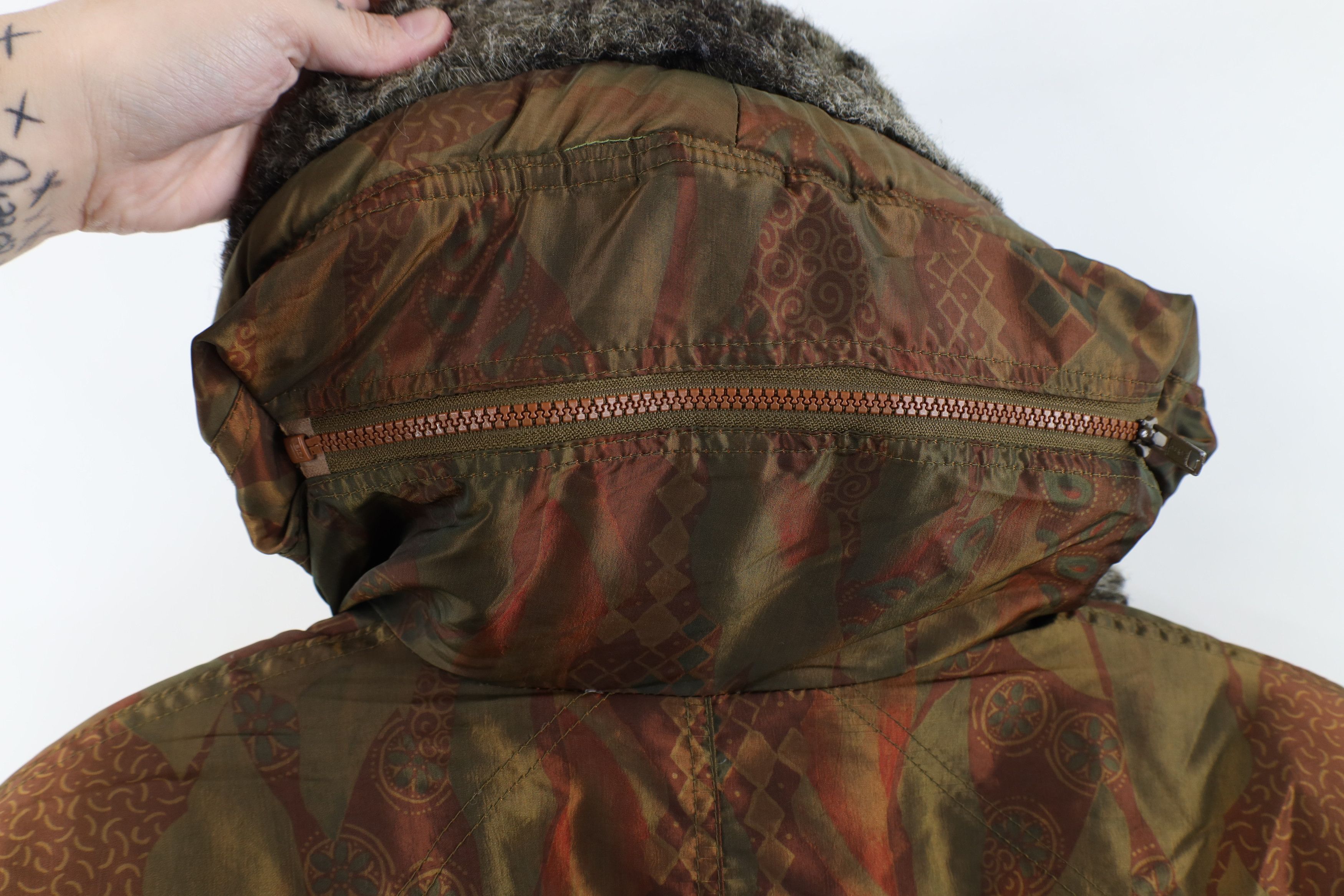Vintage Vintage 90s Streetwear Down Insulated Hooded Puffer Jacket Size S / US 4 / IT 40 - 13 Thumbnail