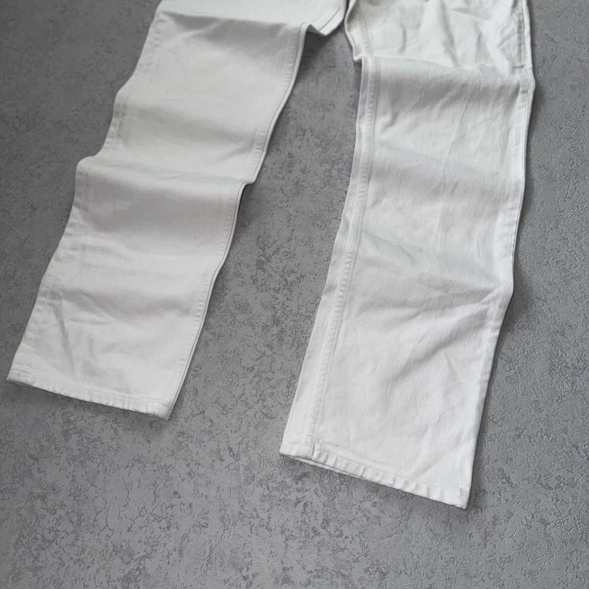 Helmut Lang Helmut Lang 00s Vintage Broken Denim White Pant/Jeans Size US 33 - 2 Thumbnail