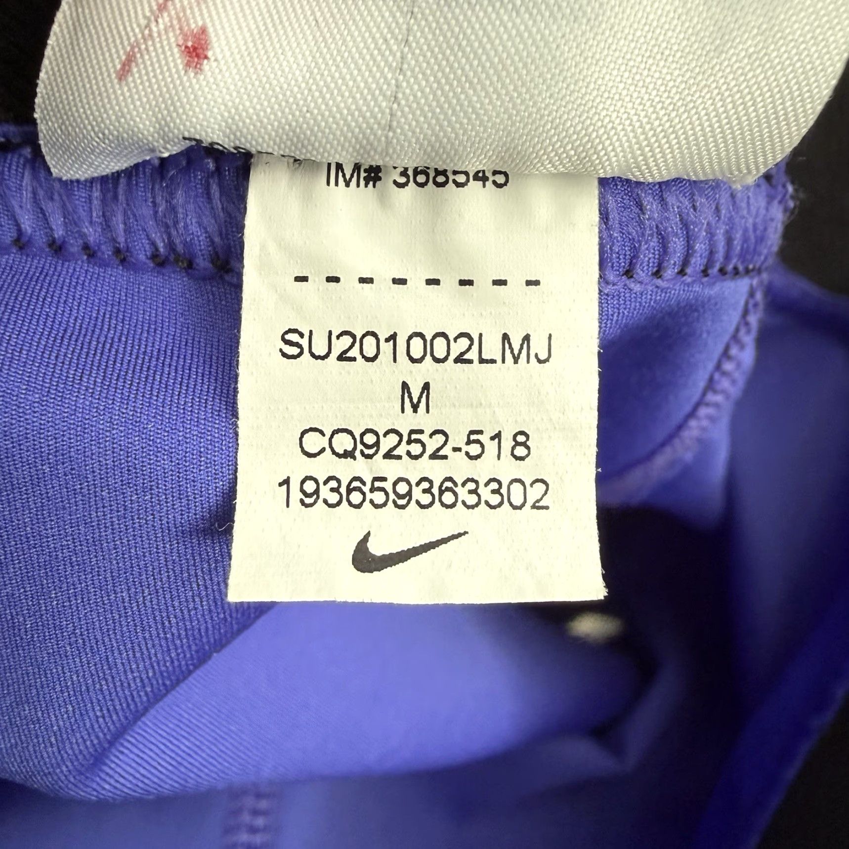 Nike NIKE PRO Dri-Fit Training Shorts Womens M 3” Inseam Purple Metallic Logo Athletic Compression Workout Running Gym Activewear Size 32" / US 10 / IT 46 - 6 Thumbnail