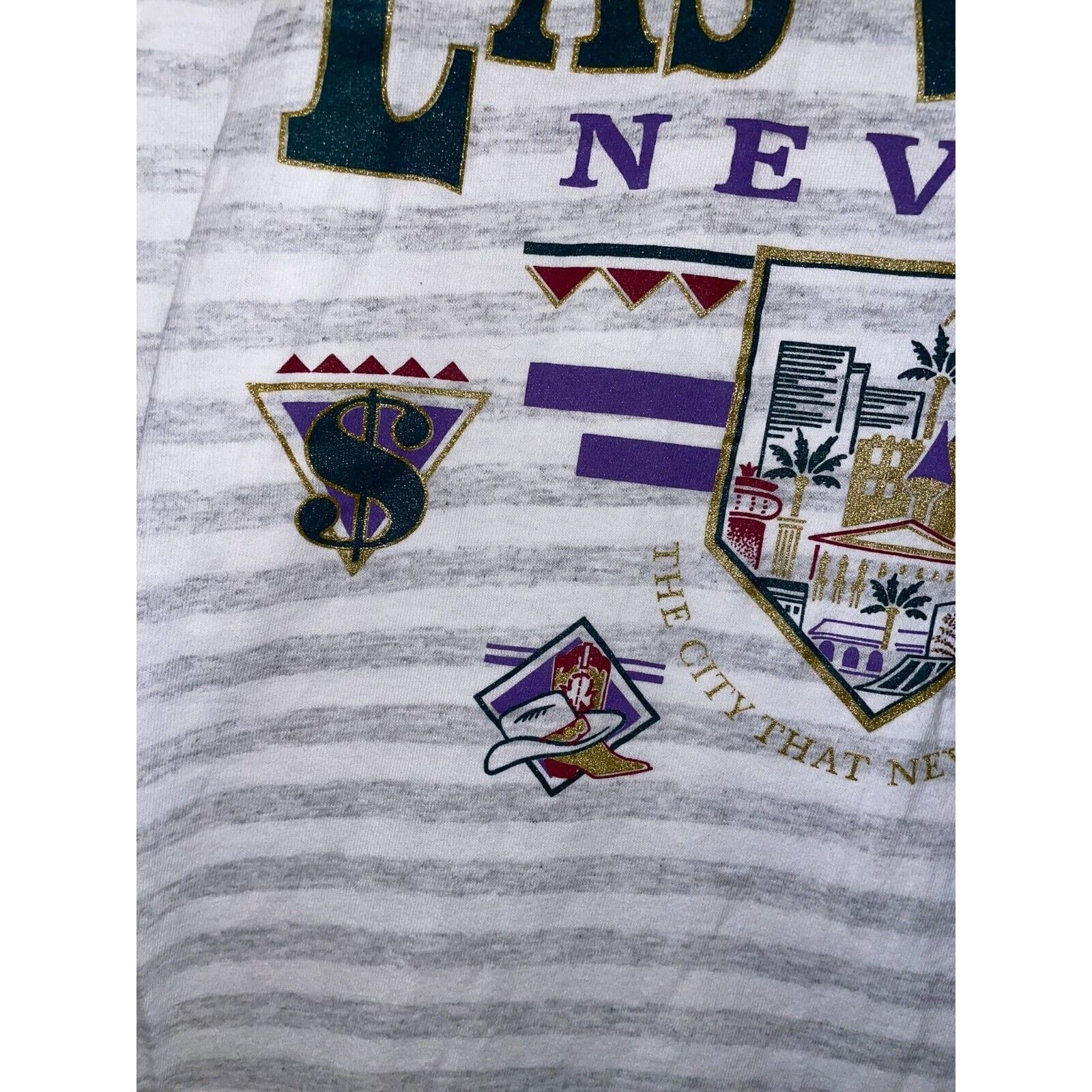 Vintage Vintage Las Vegas Shirt NV Nevada LV City Tee VTG Stain Size US M / EU 48-50 / 2 - 5 Thumbnail
