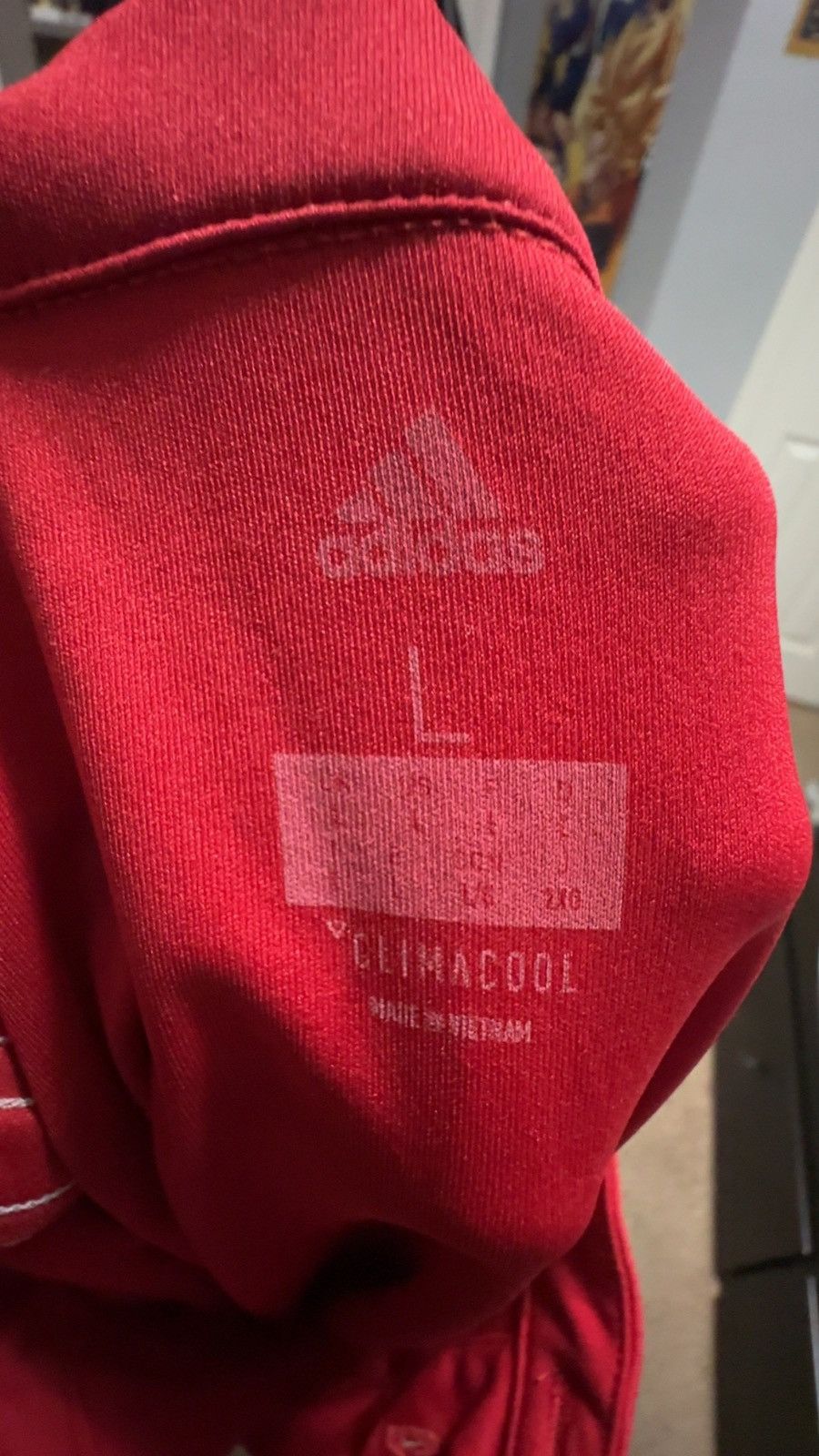 Adidas 2017/2018 Adidas Red Manchester United jersey size large Size US L / EU 52-54 / 3 - 3 Thumbnail