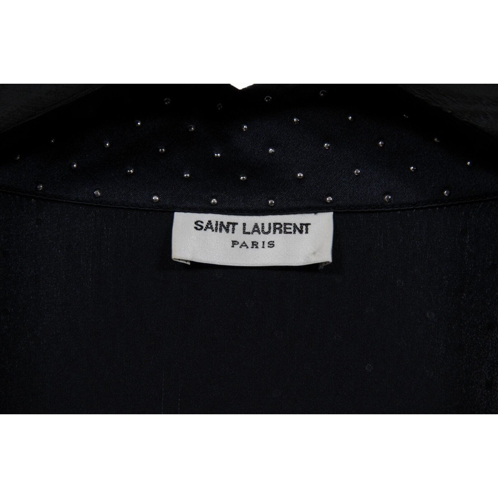 Saint Laurent Paris Runway Oversized Studded Button Down Shirt IT 41 Size US L / EU 52-54 / 3 - 6 Thumbnail