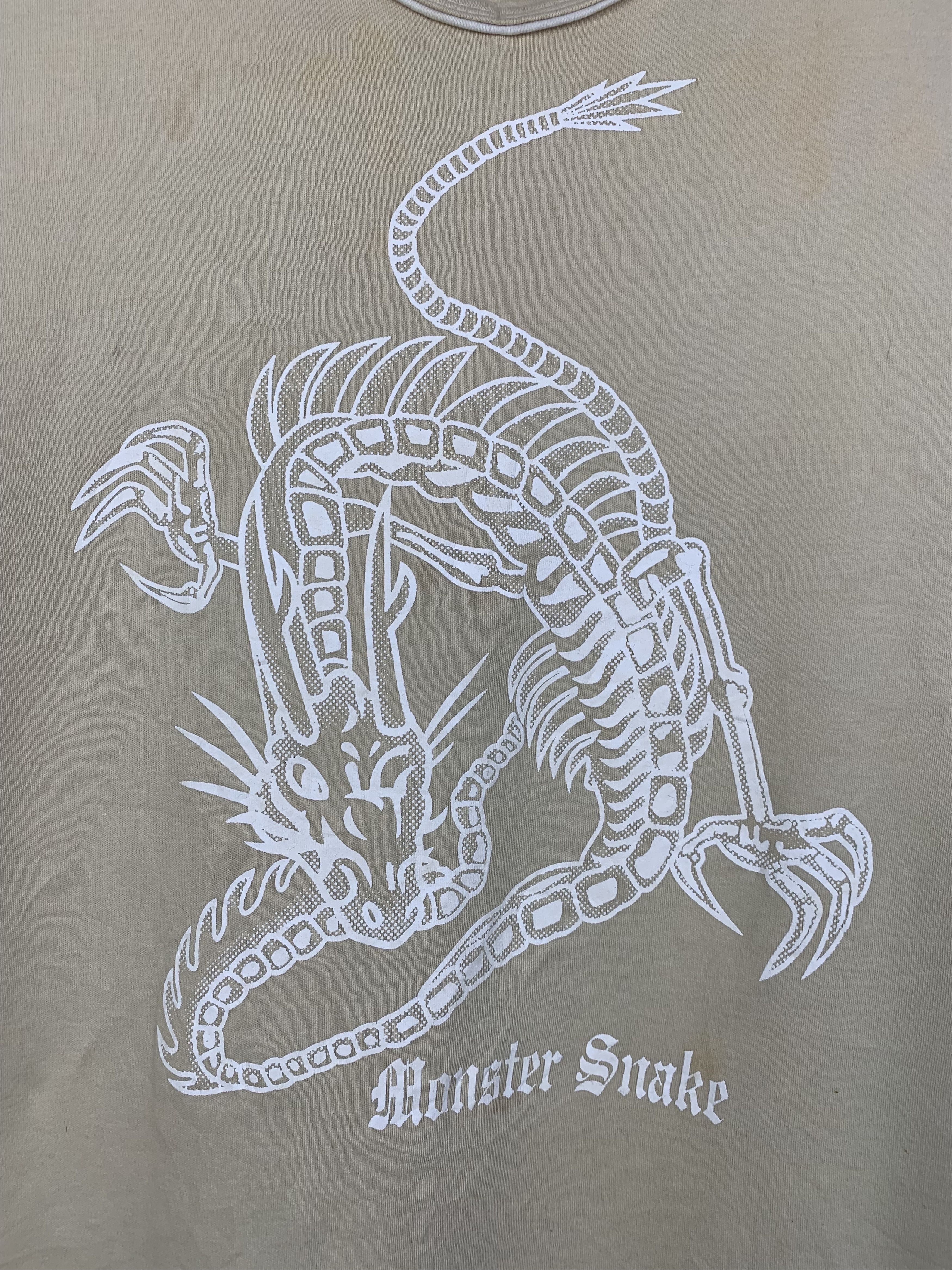 Vintage Vintage 90s Monster Snake Sleeveless Tee TA0322 Size US L / EU 52-54 / 3 - 7 Thumbnail