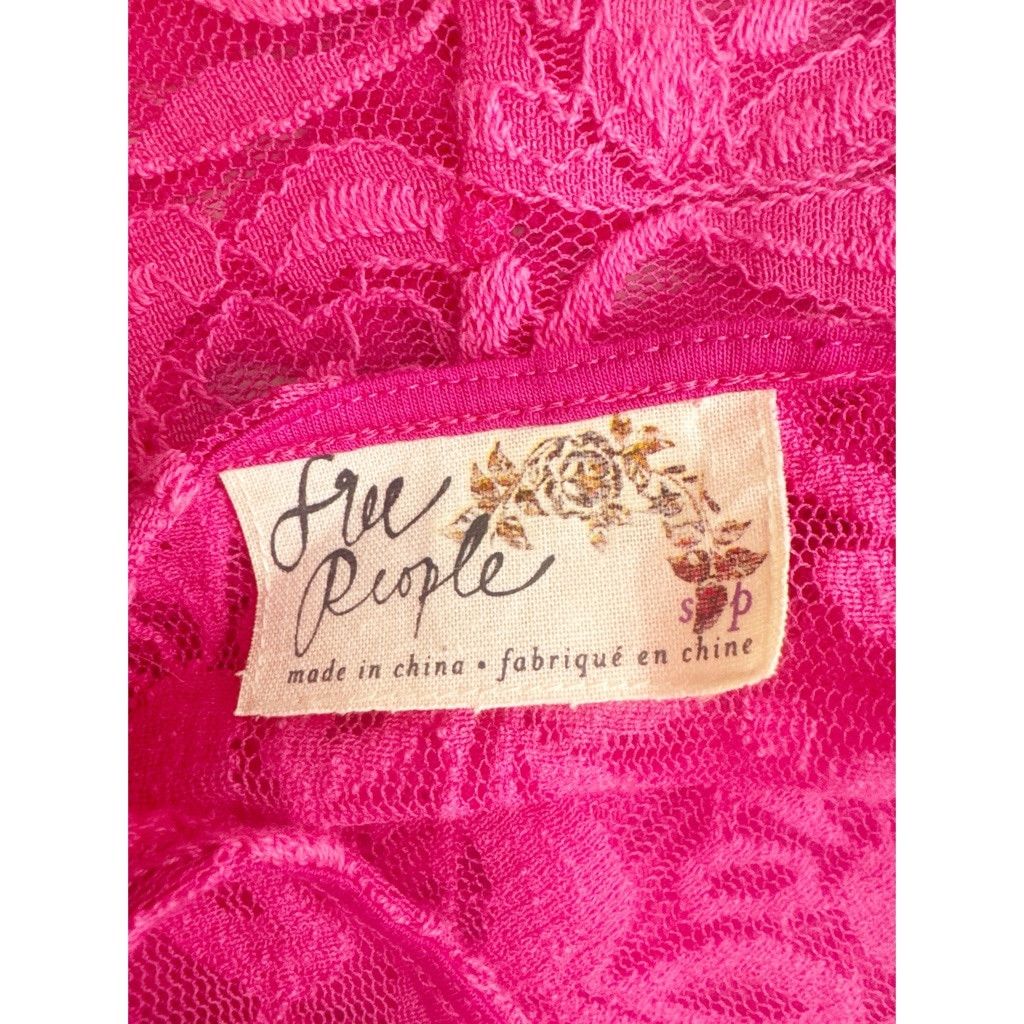 Free People NWT! Free People Lace Swing Dress Hot Pink Size S 2-Piece Size S / US 4 / IT 40 - 10 Thumbnail